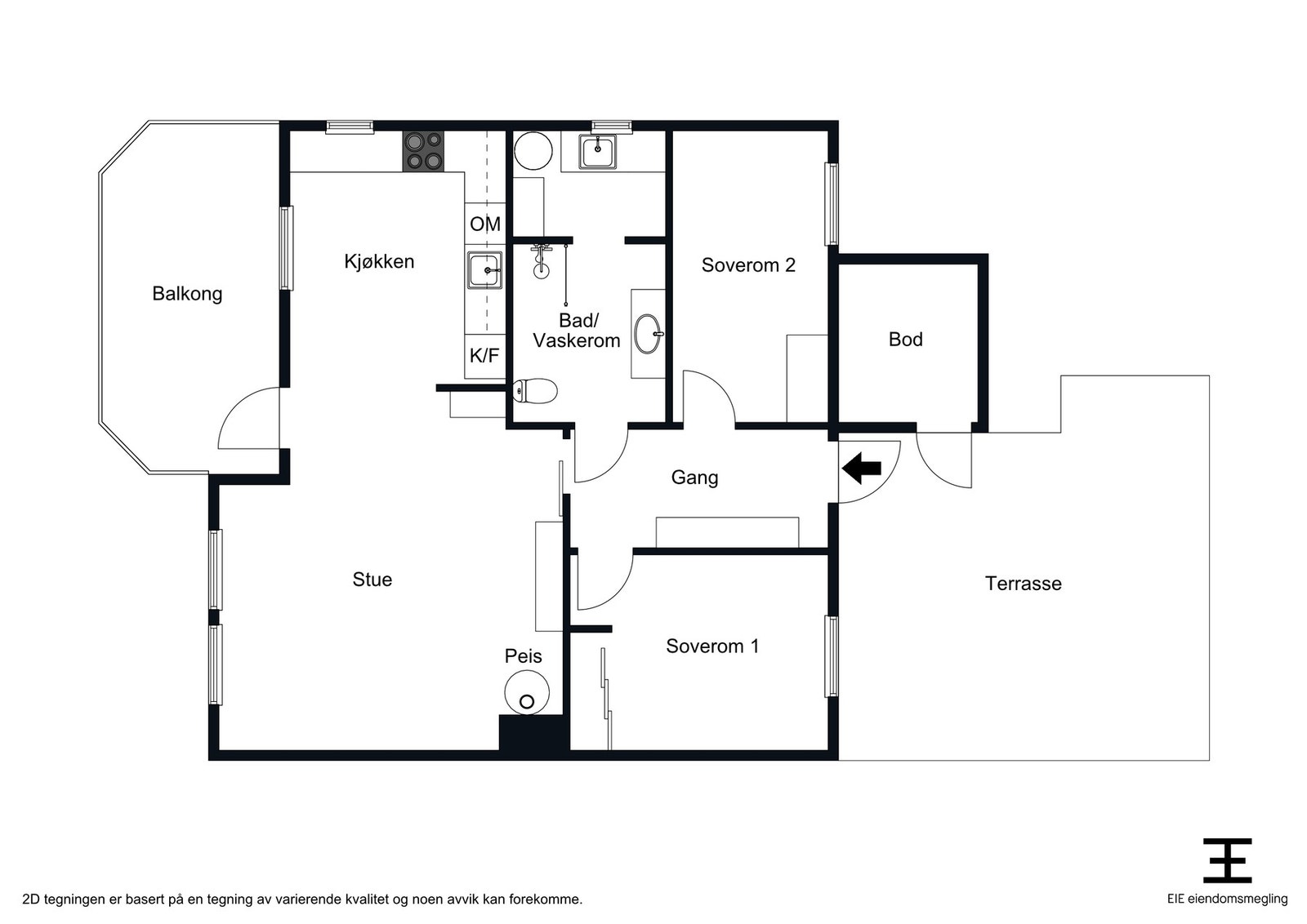 Planskisse Ratvikvegen 7B Galleribilde