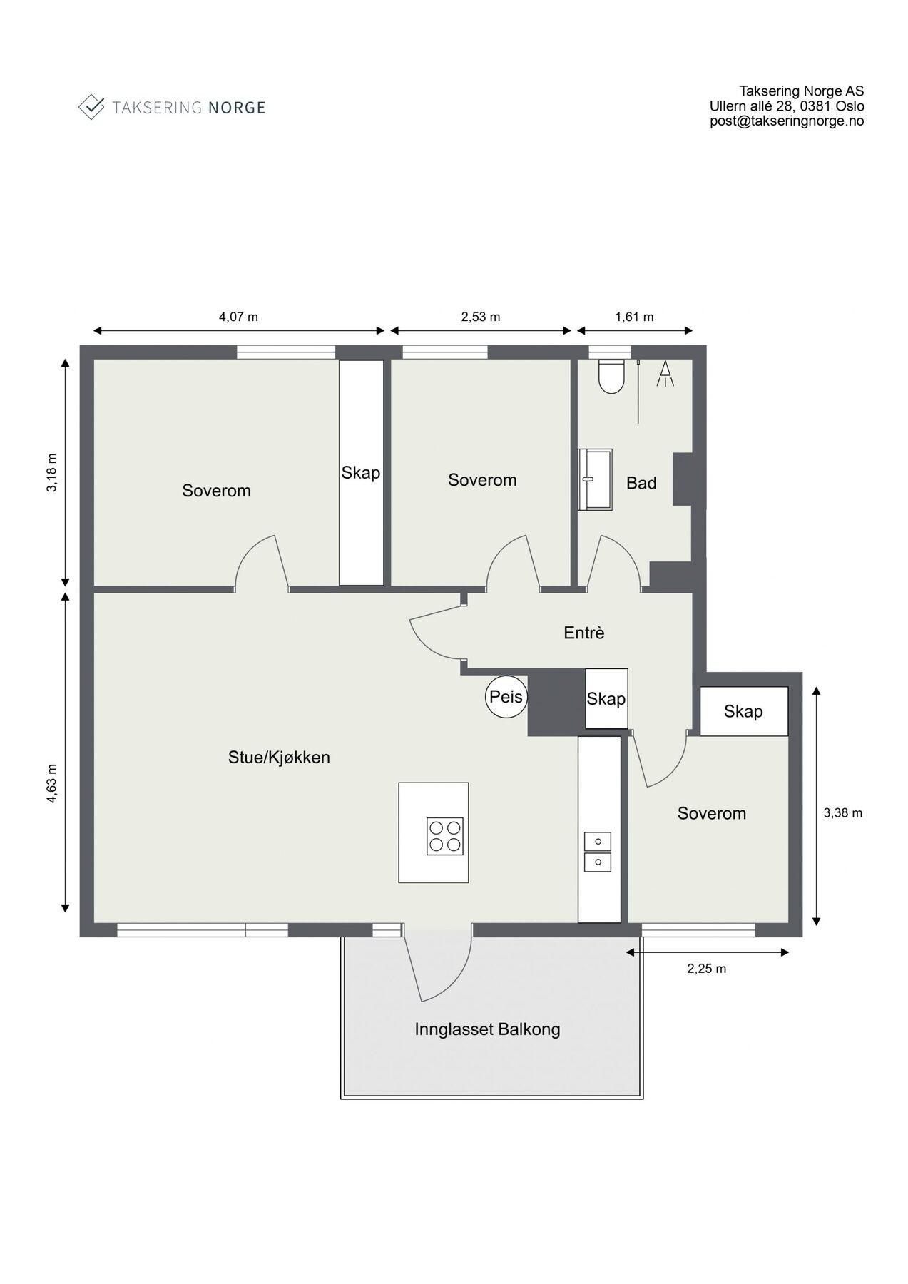 Plantegning Galleribilde