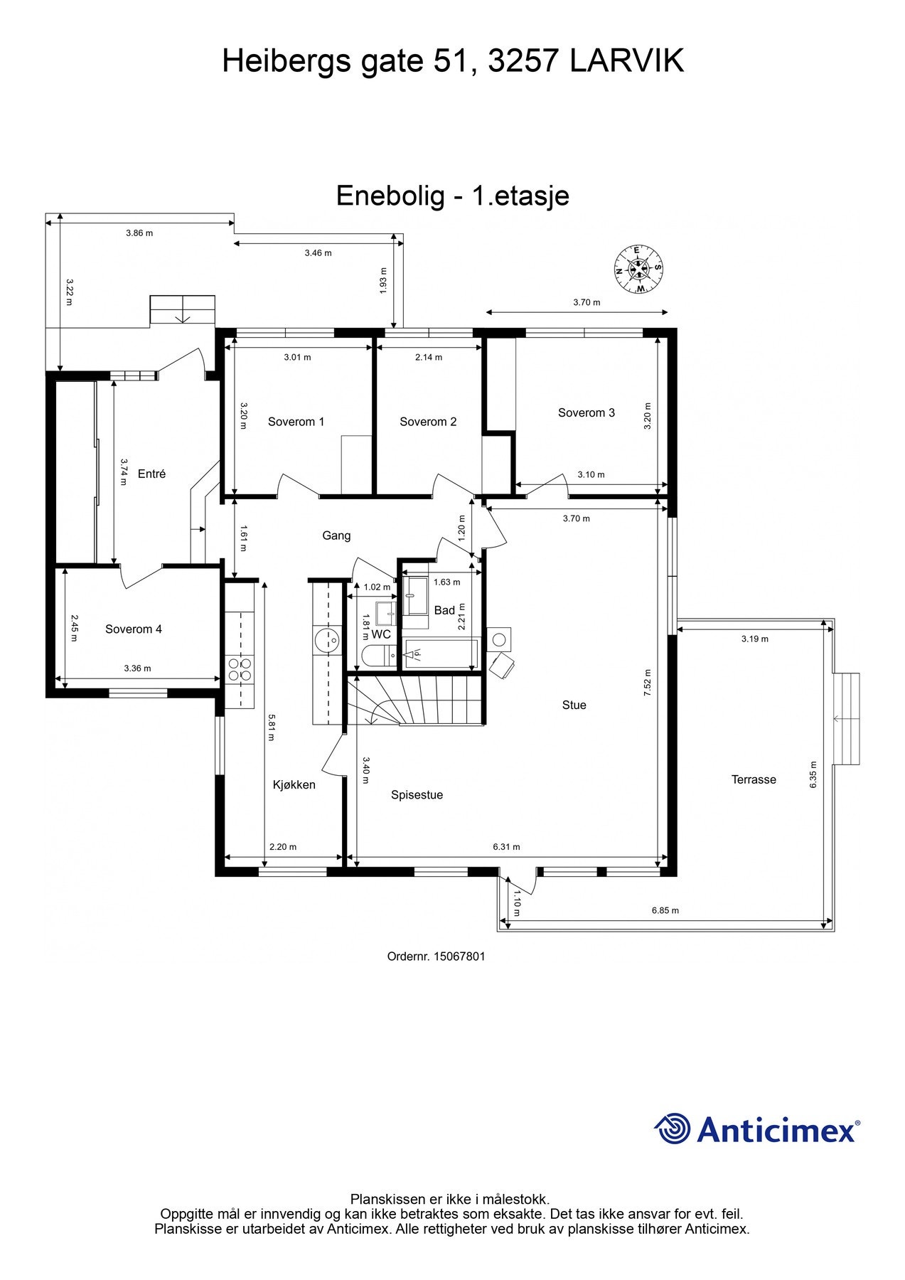 Plantegning 1. etasje. Galleribilde