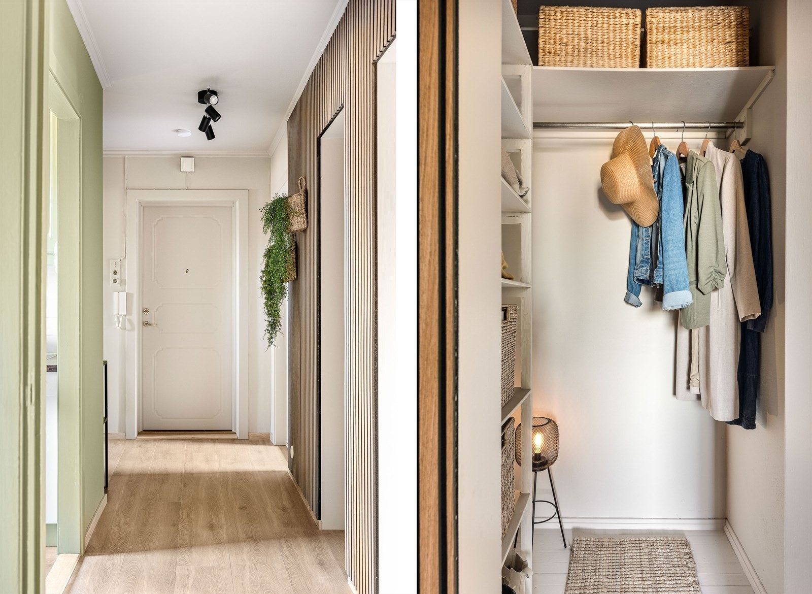 I tilknytning til entré er det et praktisk garderoberom/kott Galleribilde