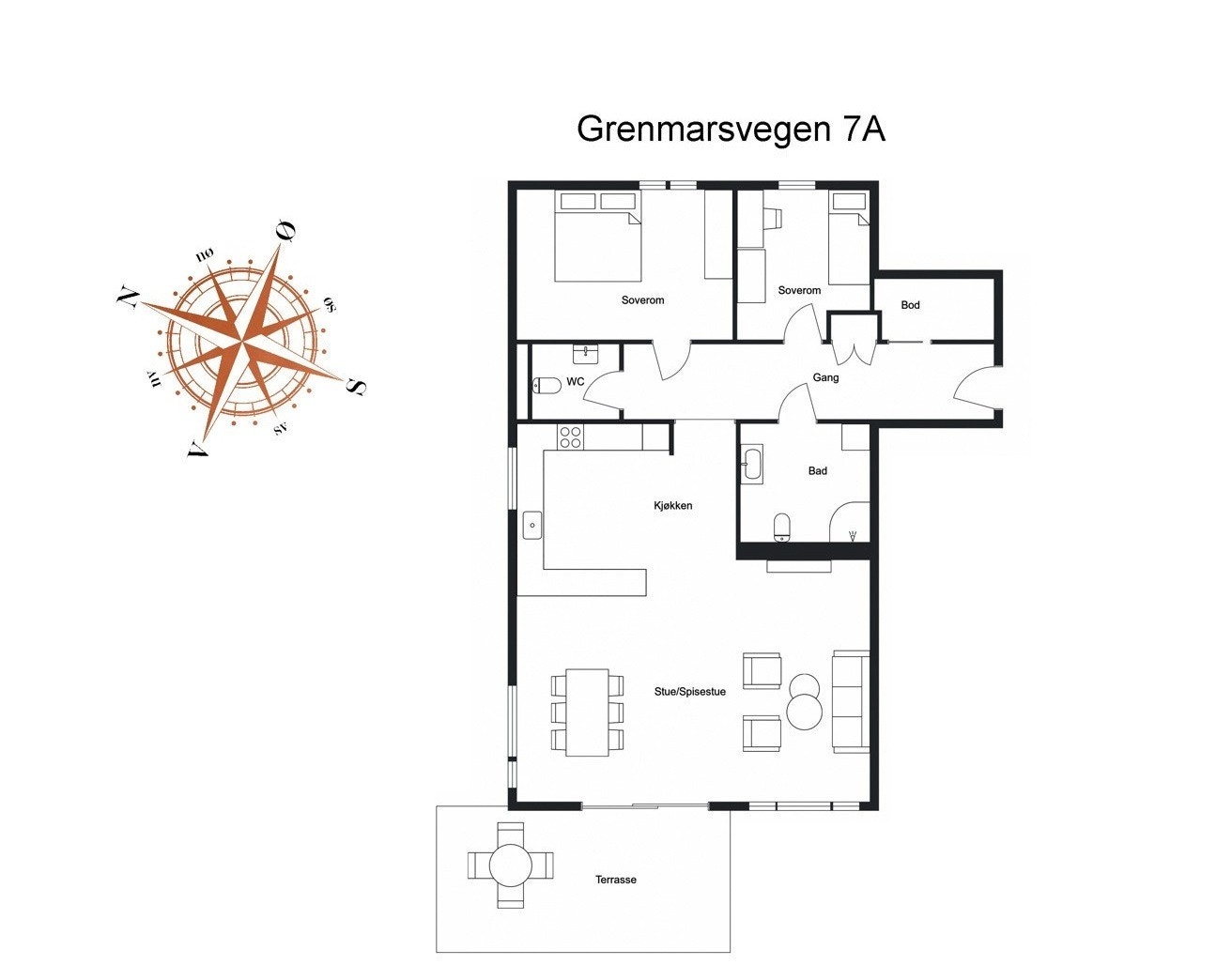 Plantegning Galleribilde