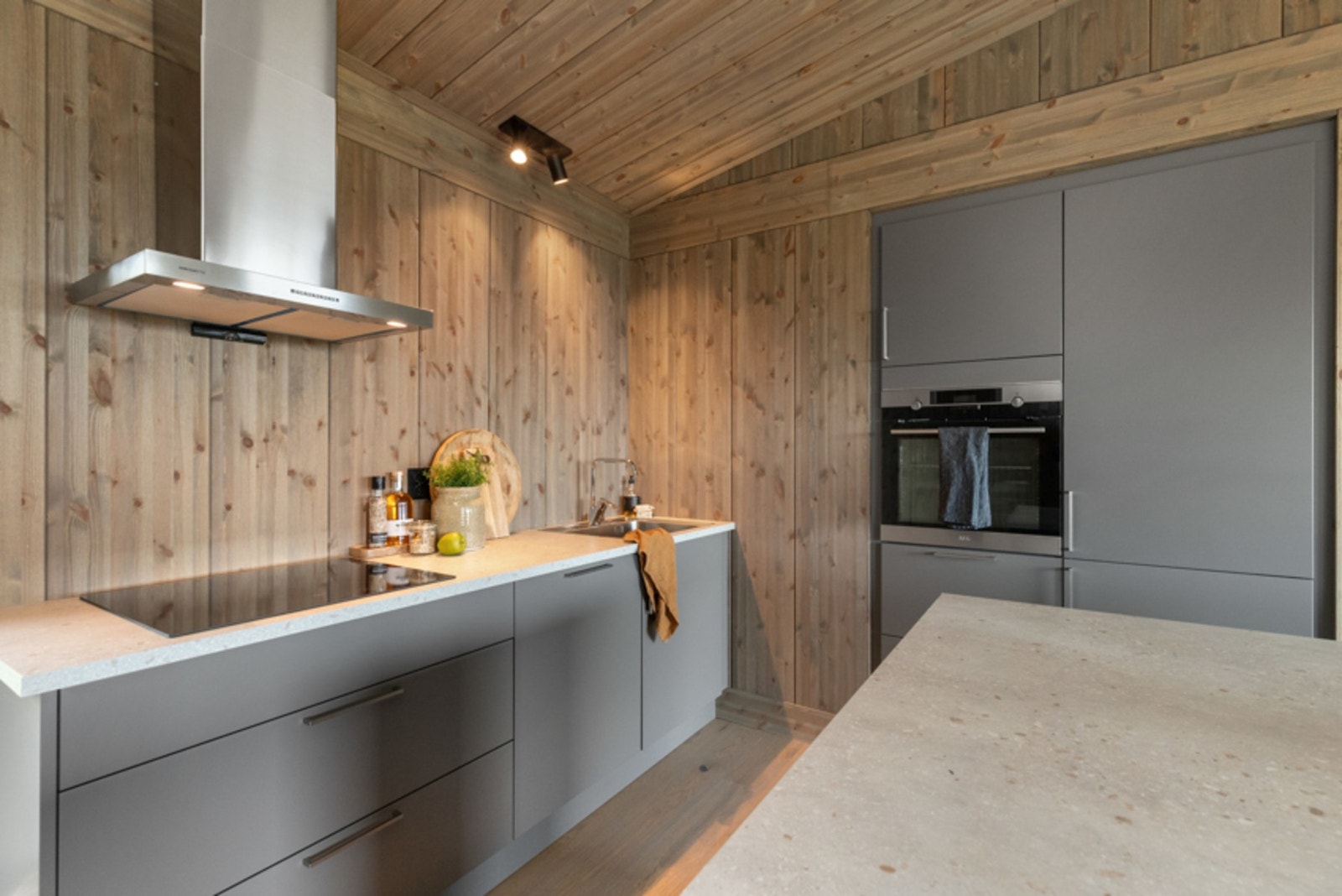 Foto fra kjøkken i en tilsvarende B-modell. Galleribilde