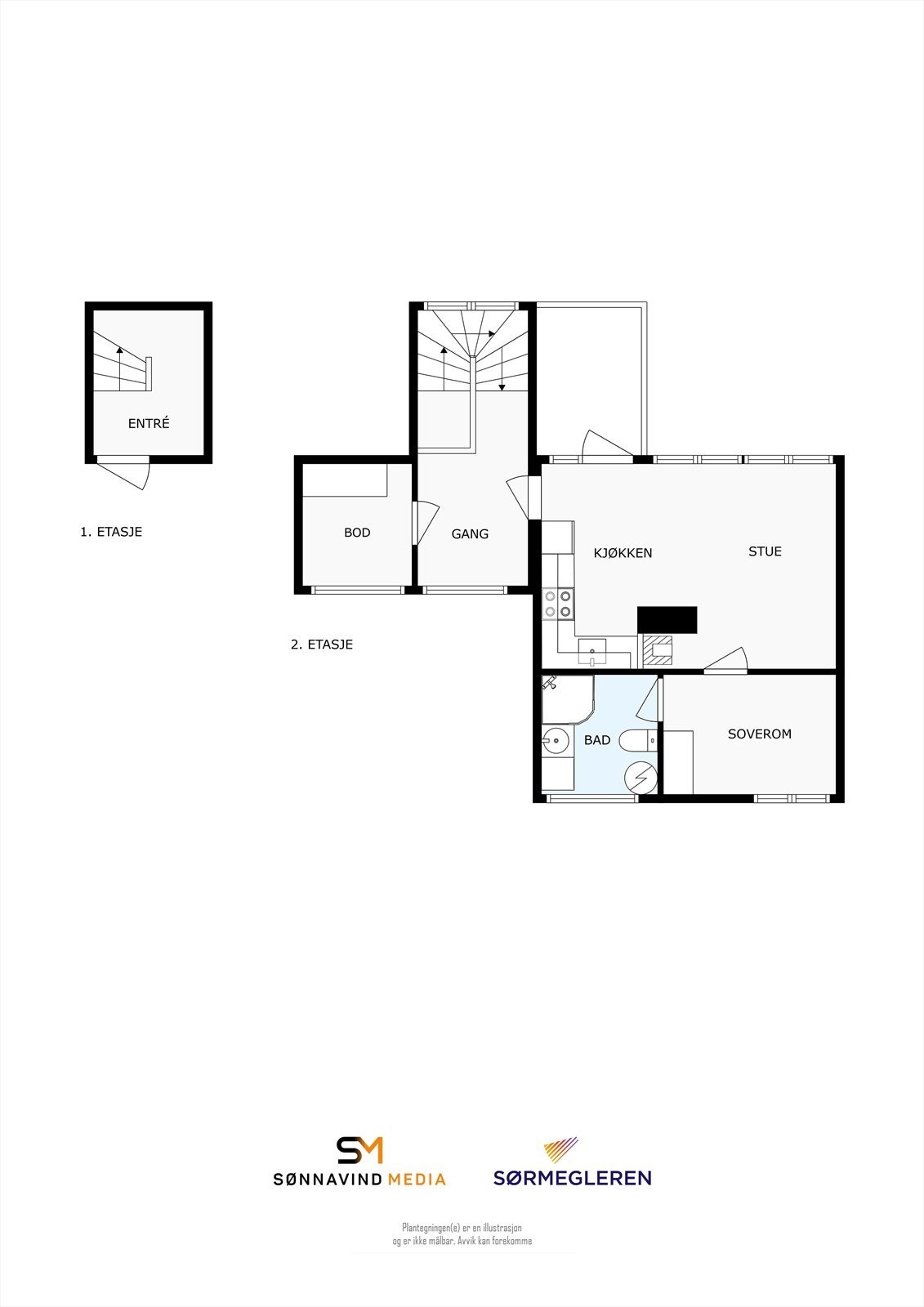 Plantegning Galleribilde