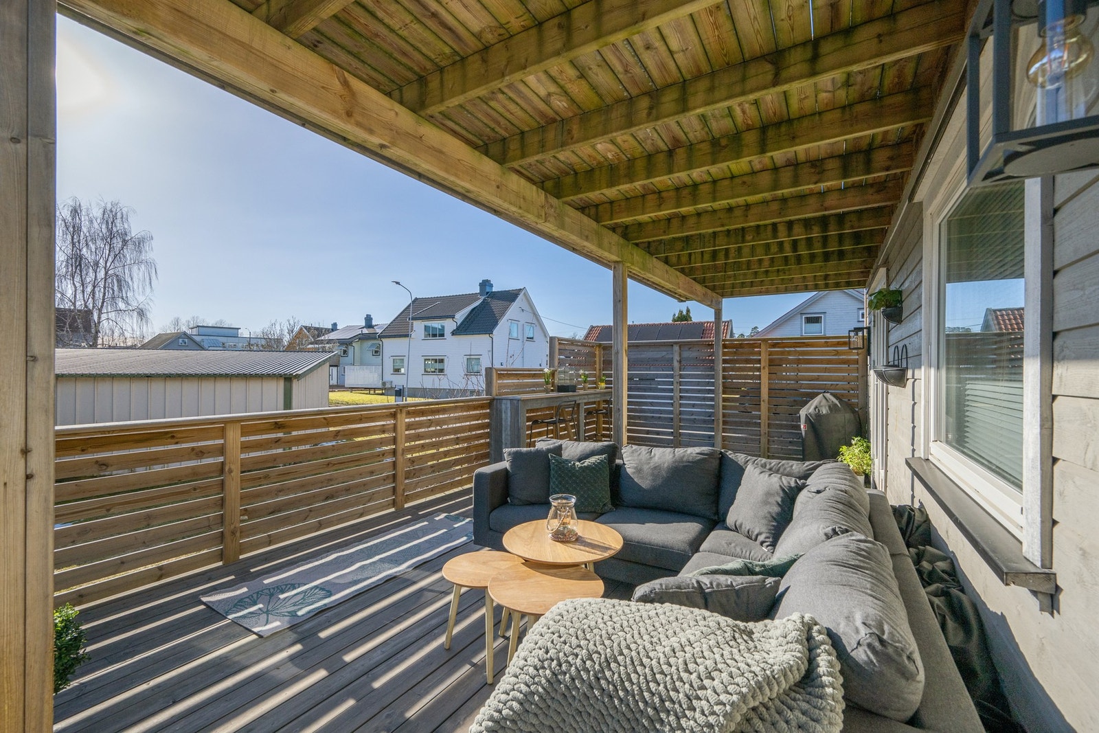 Terrassen er delvis overbygget Galleribilde