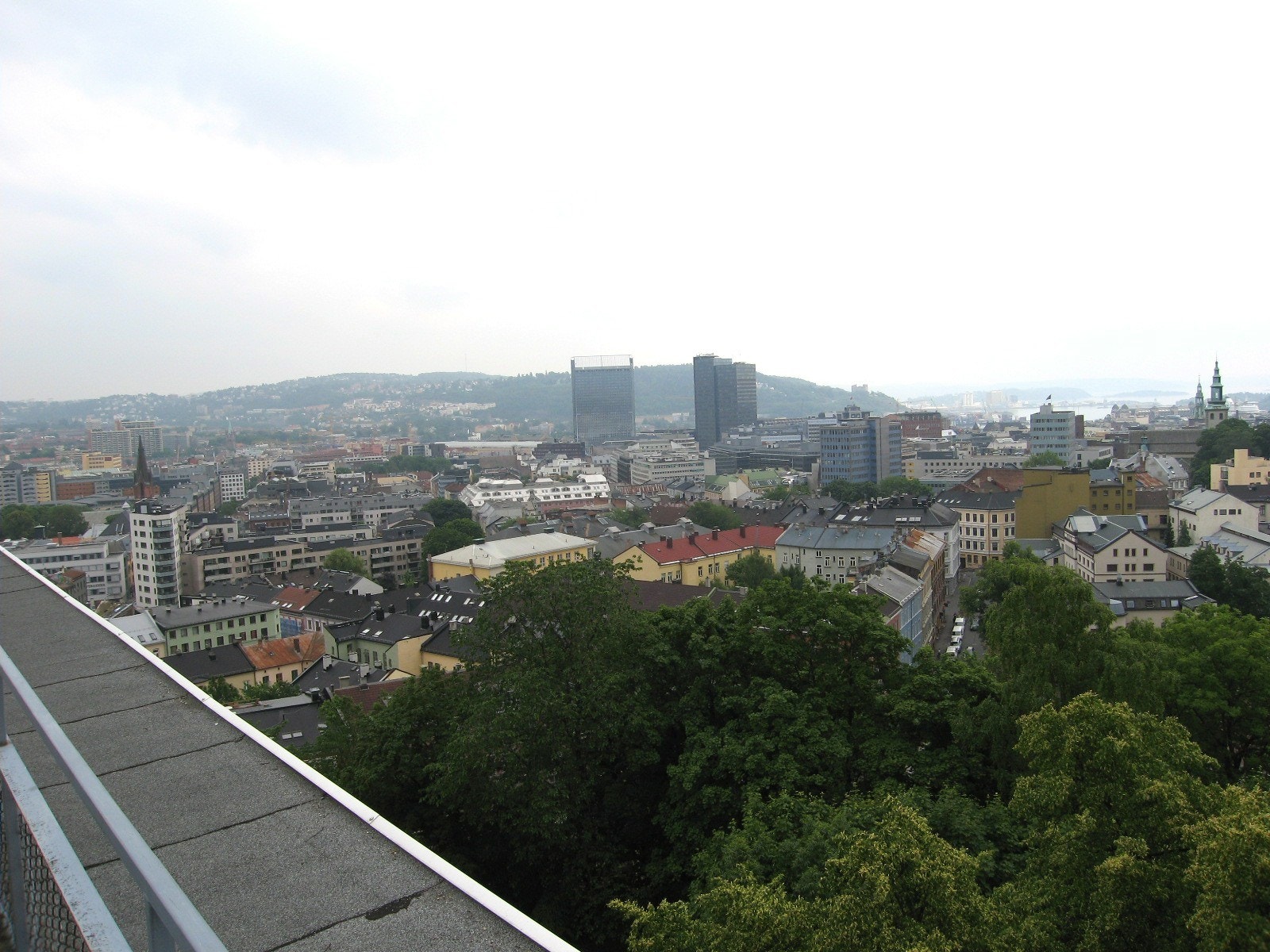 Utsikt takterrasse Galleribilde