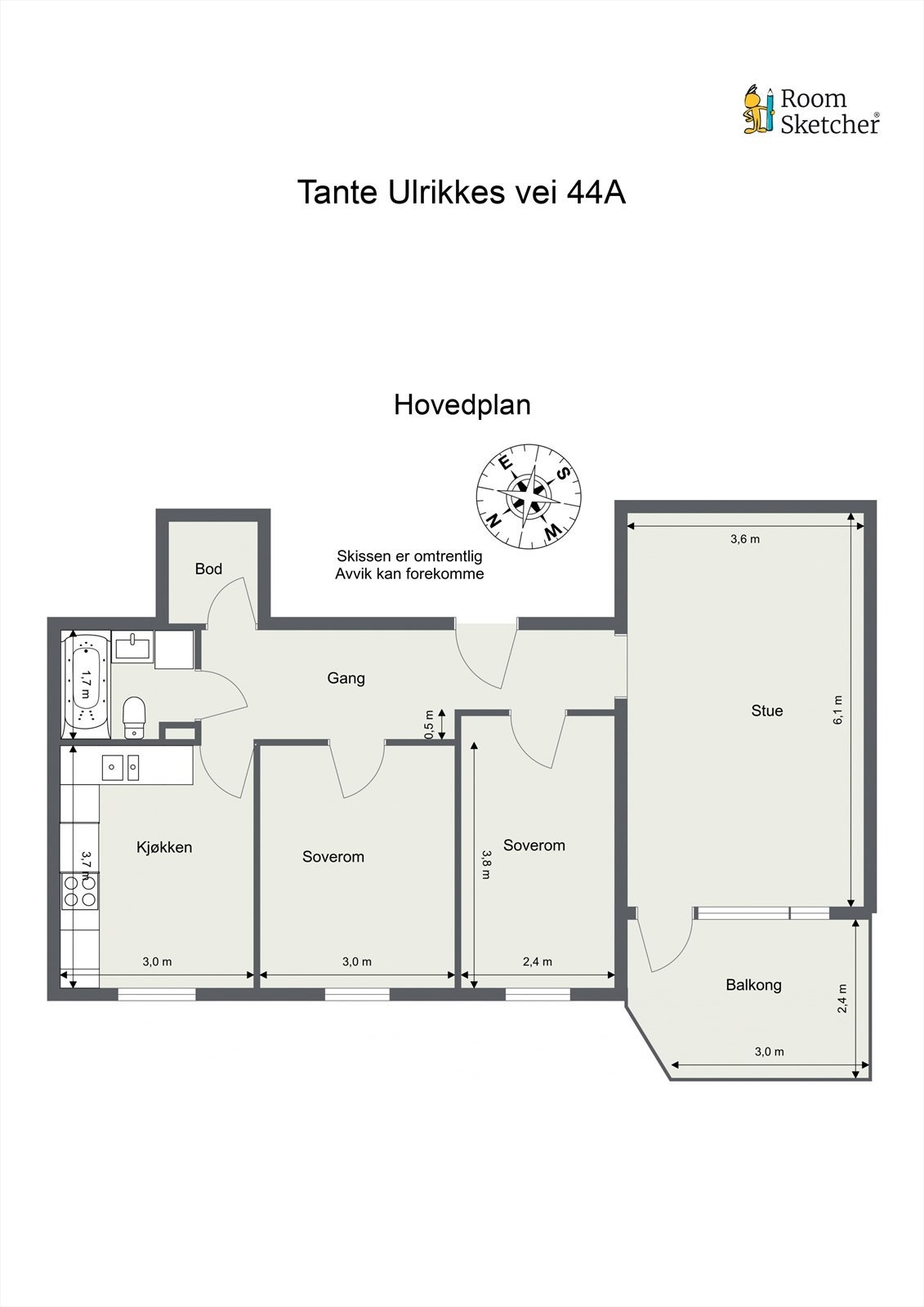 Planskisse Galleribilde
