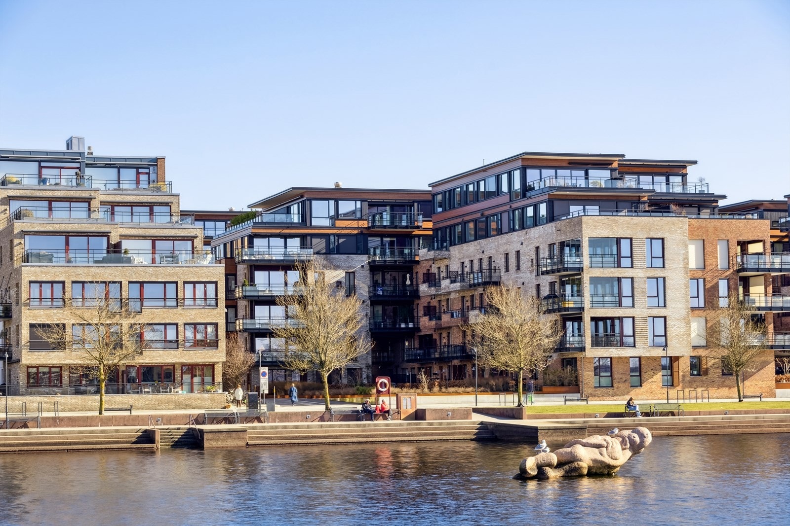 Fasade mot boligkomplekset Galleribilde