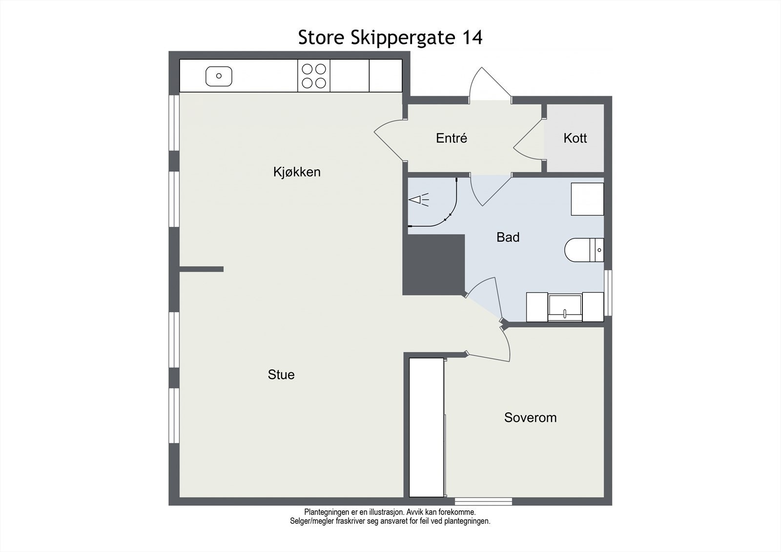 Planskisse Galleribilde