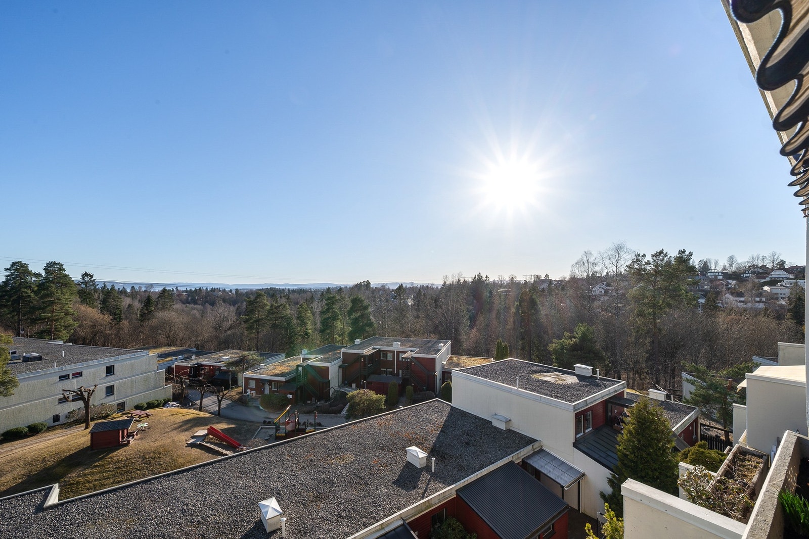 Her kan du nyte gode solforhold og utsikt fra egen terrasse. Galleribilde