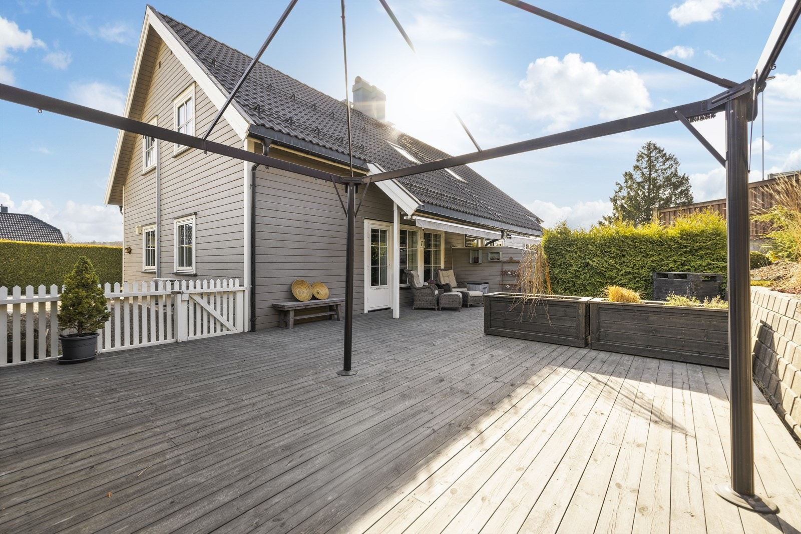 Det er meget gode solforhold på denne eiendommen Galleribilde