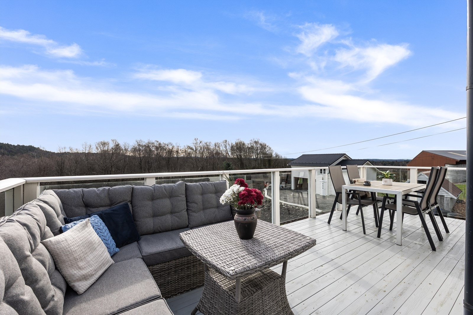 Her har man flott utsikt over nærområdet. Galleribilde