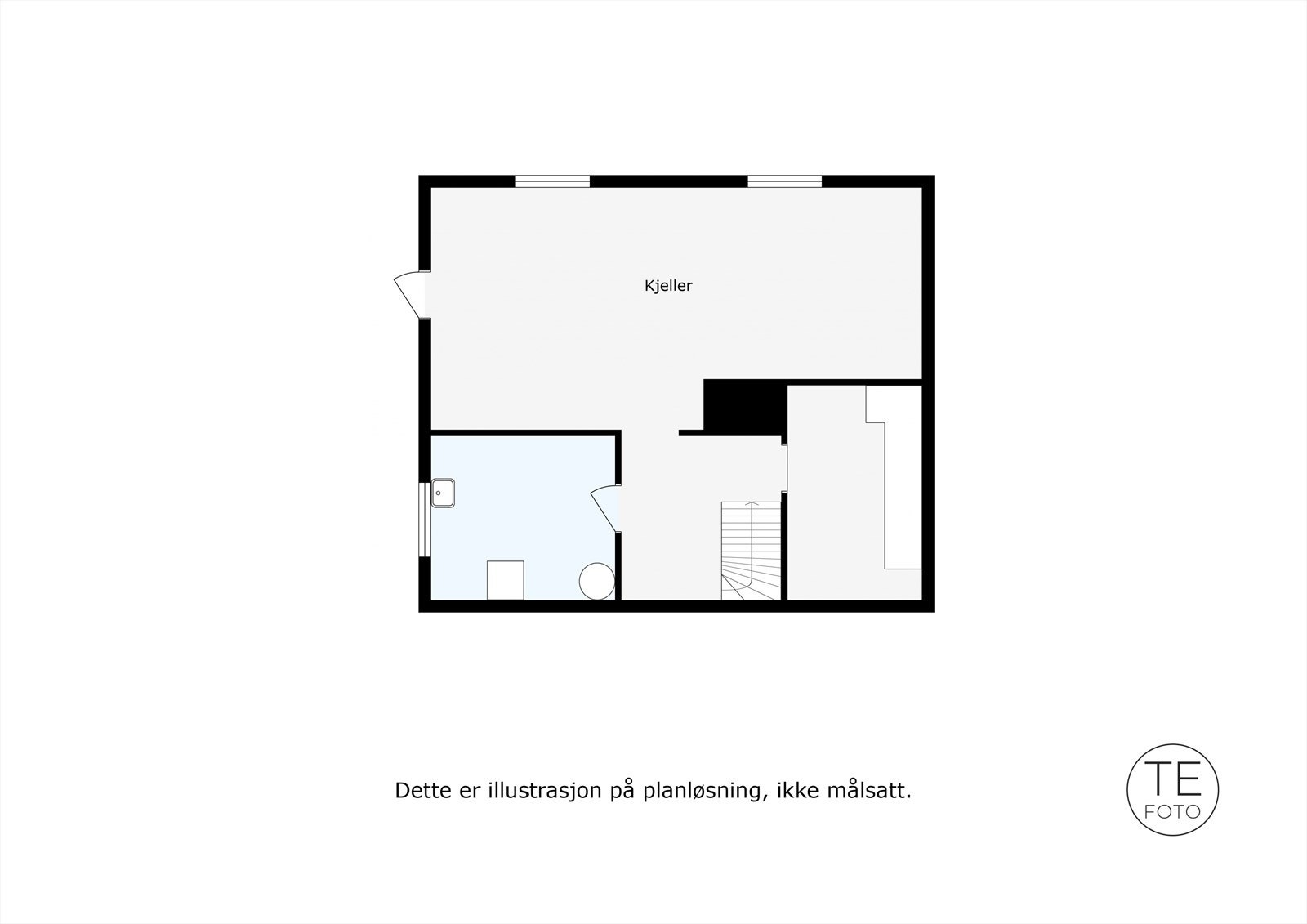 Plantegning kjeller Galleribilde