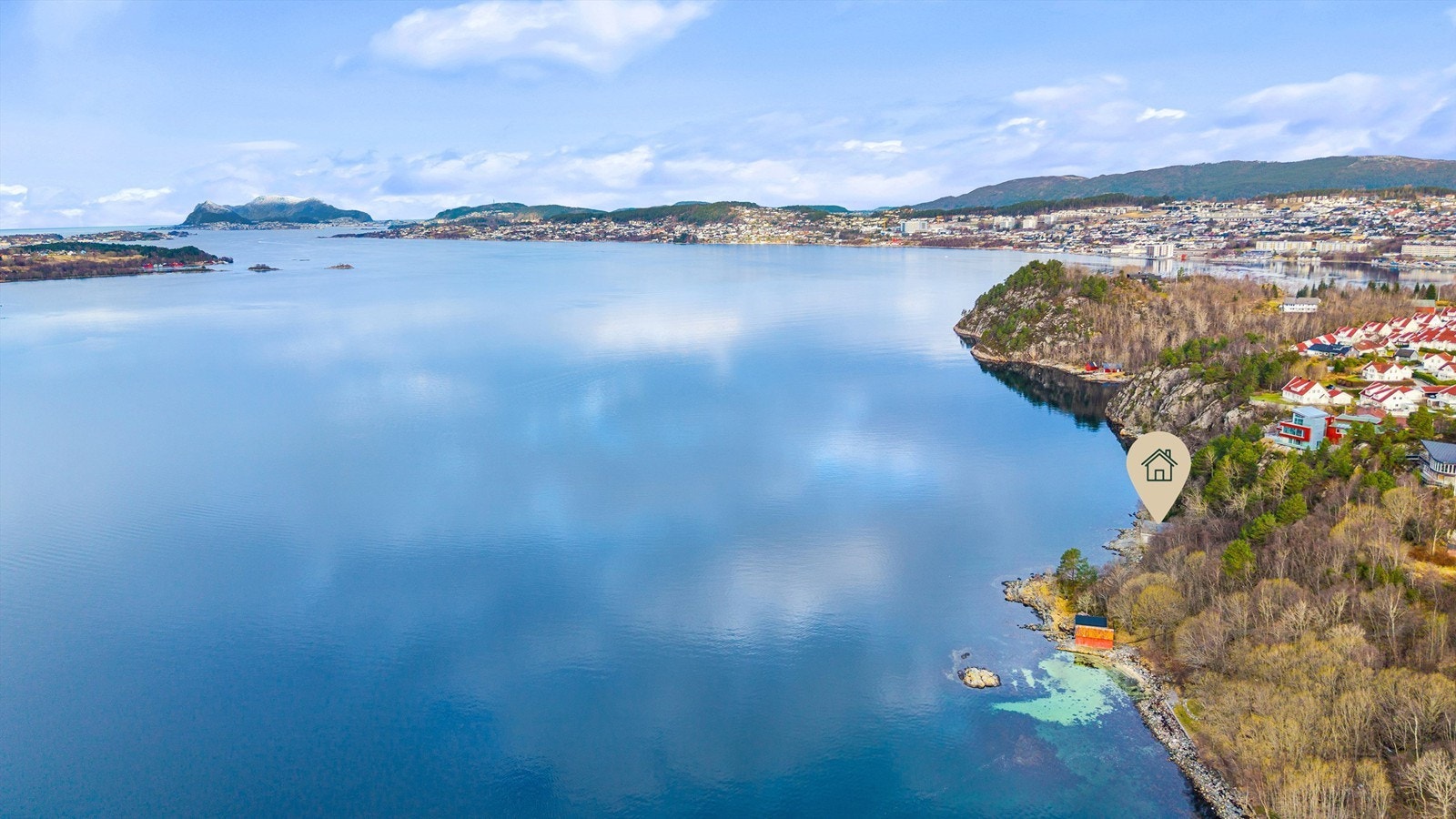 Dronebilde fra nærområdet Galleribilde