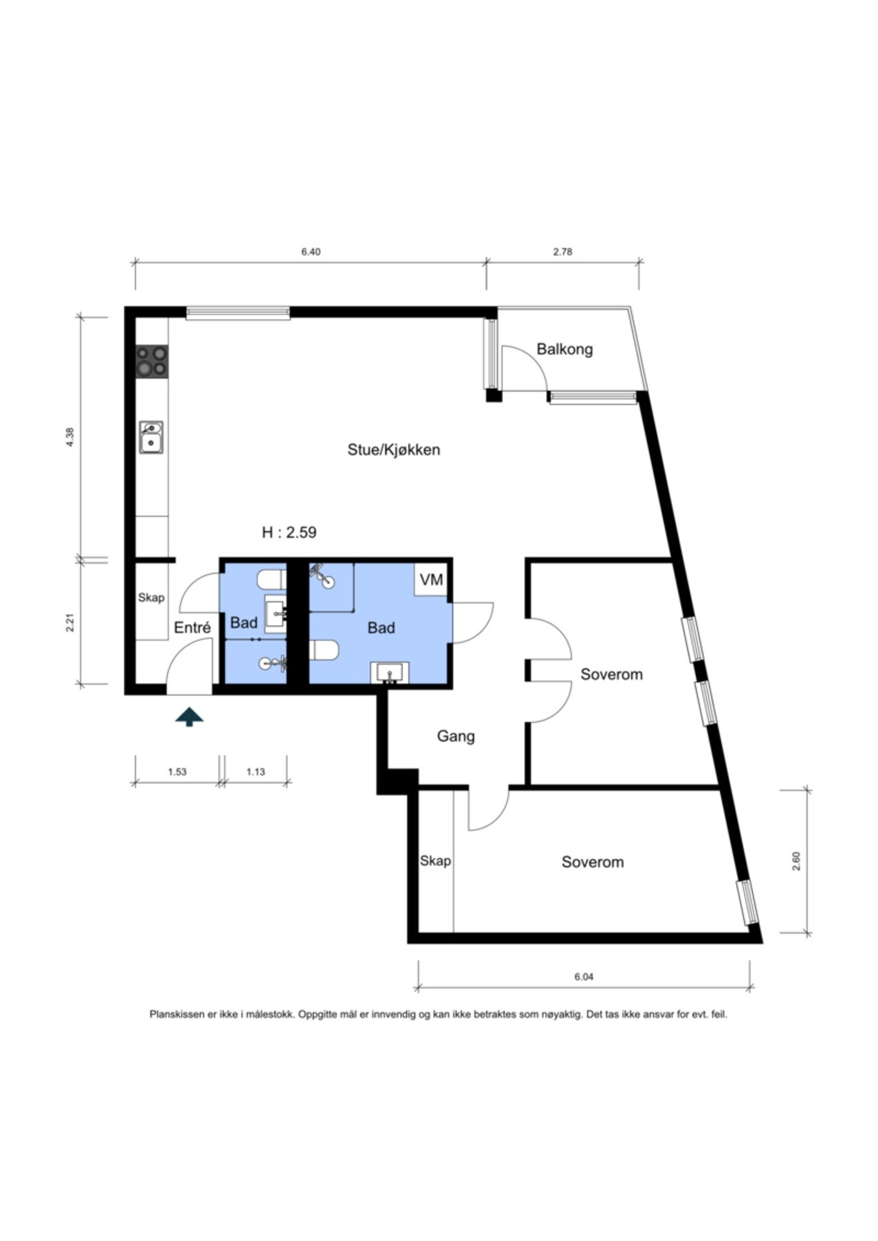 Plantegning. Galleribilde