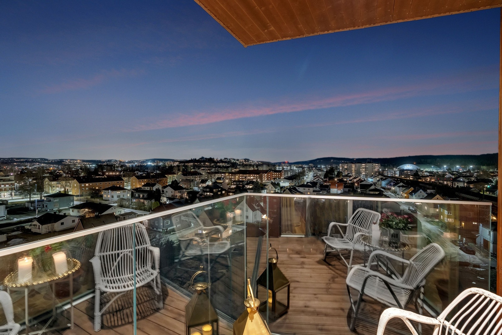 Balkongen strekker seg over 5 m². Galleribilde