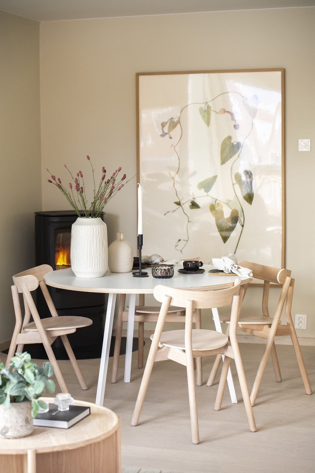 Peis i stue gir en lun og hyggelig atmosfære. Galleribilde