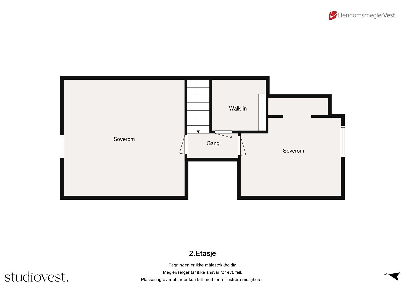 Planskisse: loft. Galleribilde