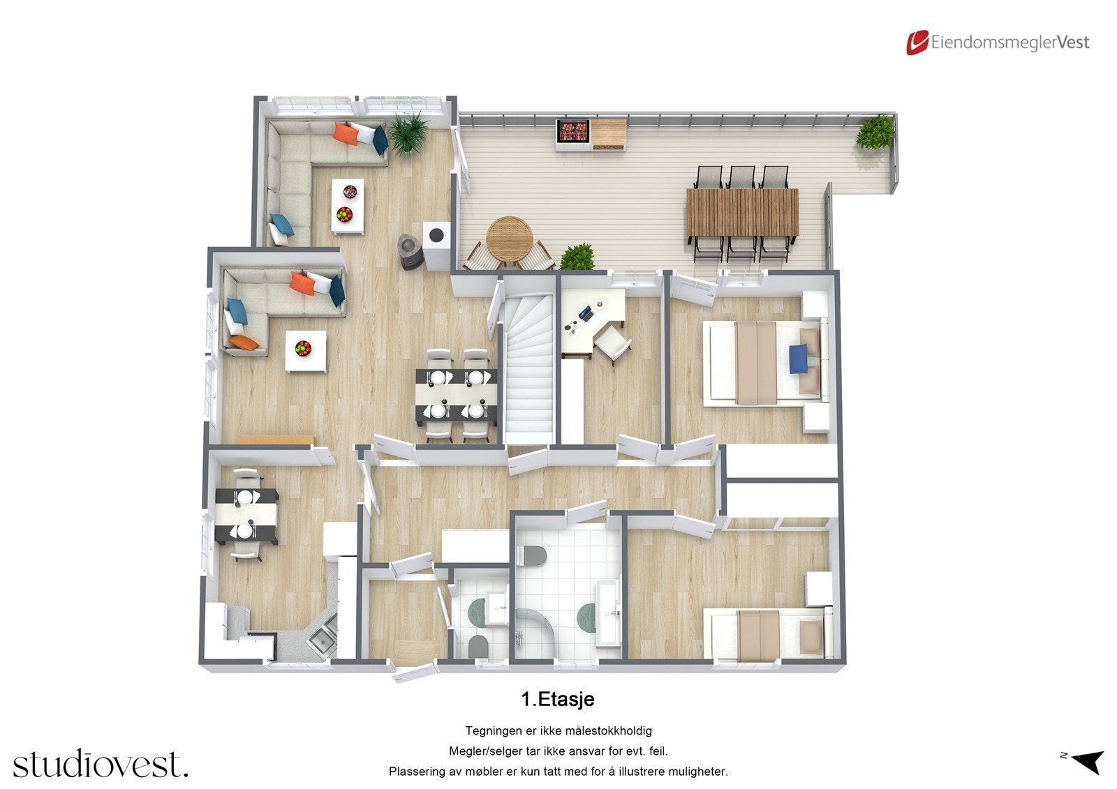 Planskisse 3D. Galleribilde