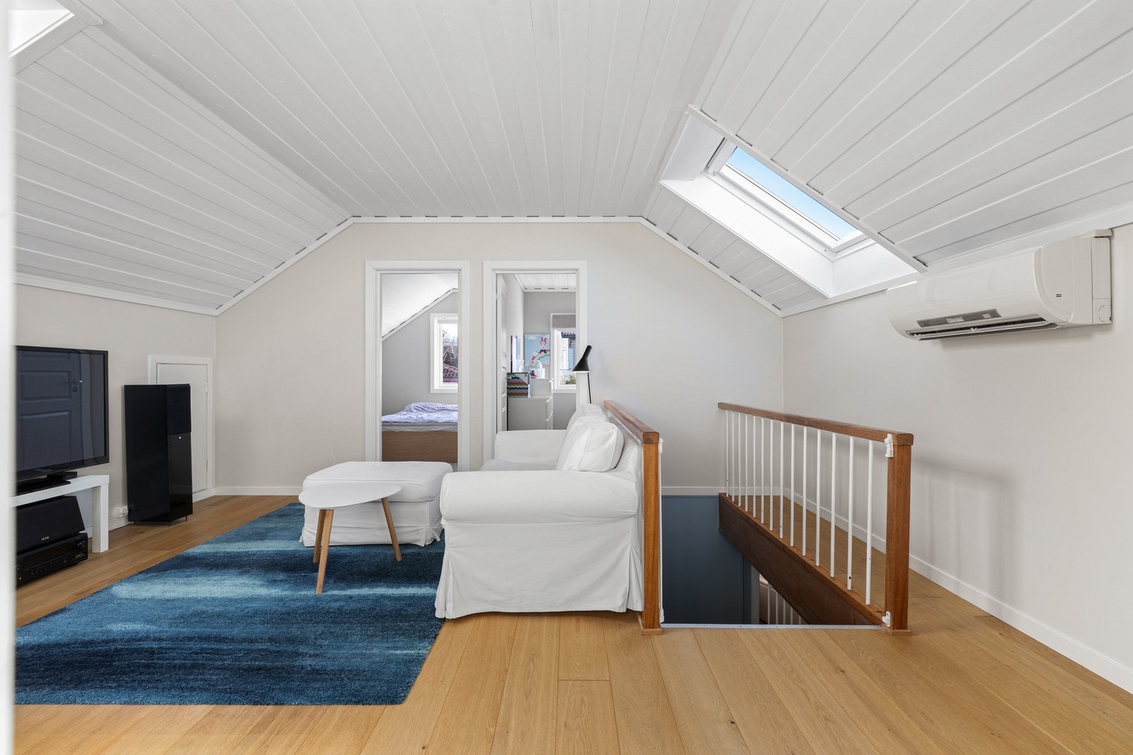 En varmepumpe tilfører jevn og behagelig varme. Galleribilde