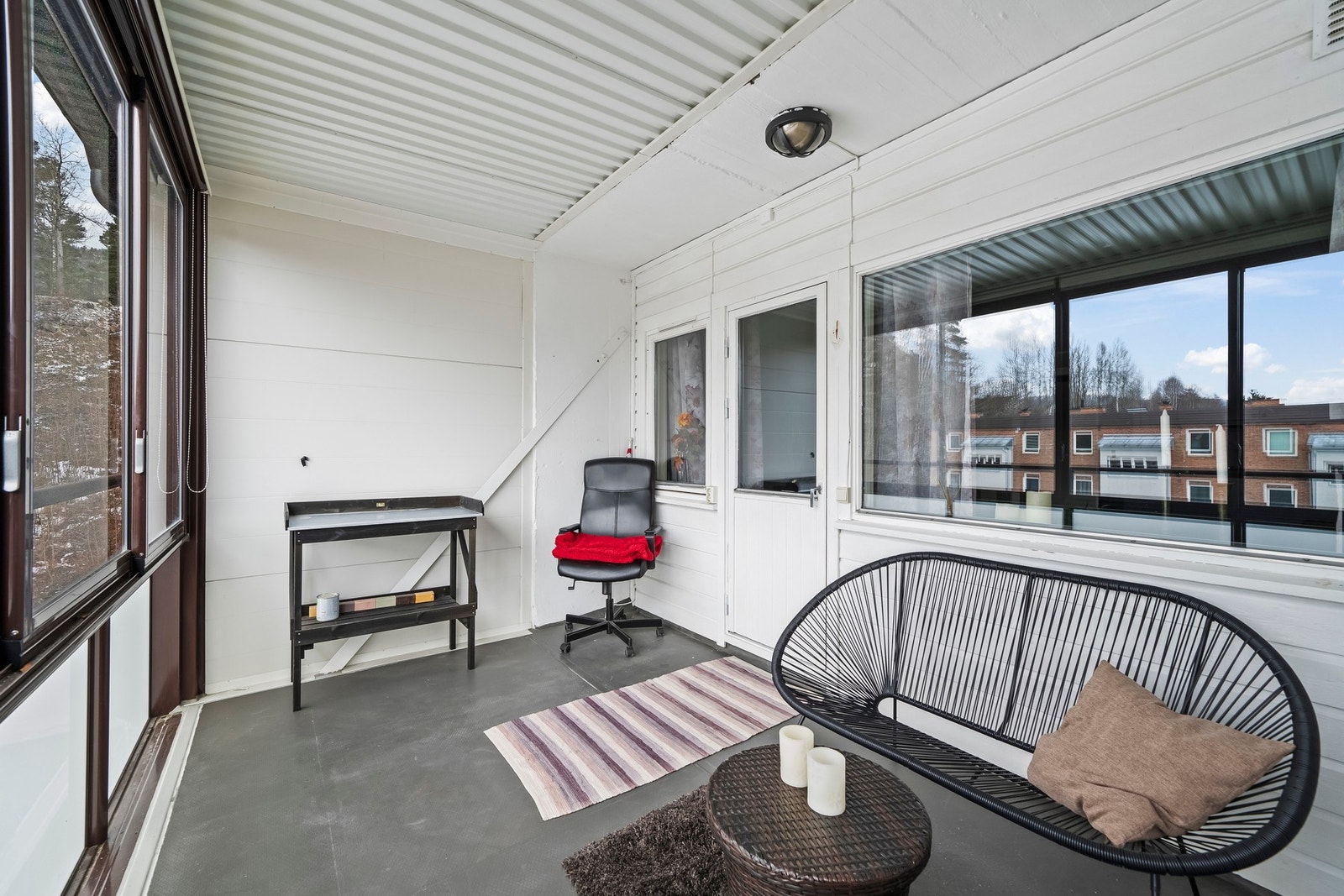 Her er plass til sittegruppe. Galleribilde