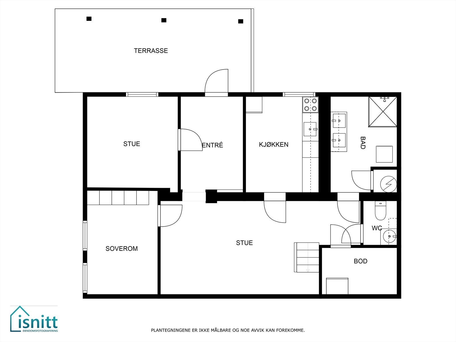 Plantegning - Underetasje. Galleribilde