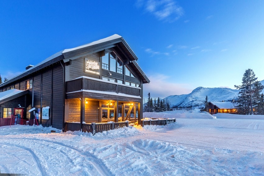 Restaurant Lykkelige Sportsmann er en populær afterski Galleribilde