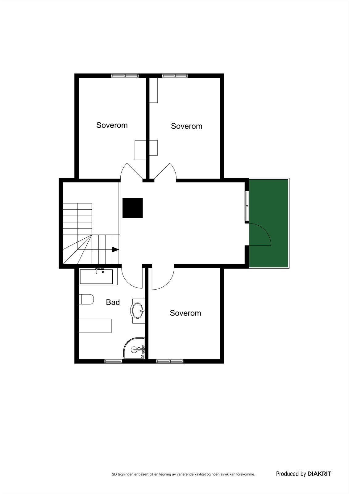 Plantegning 2.etasje Galleribilde