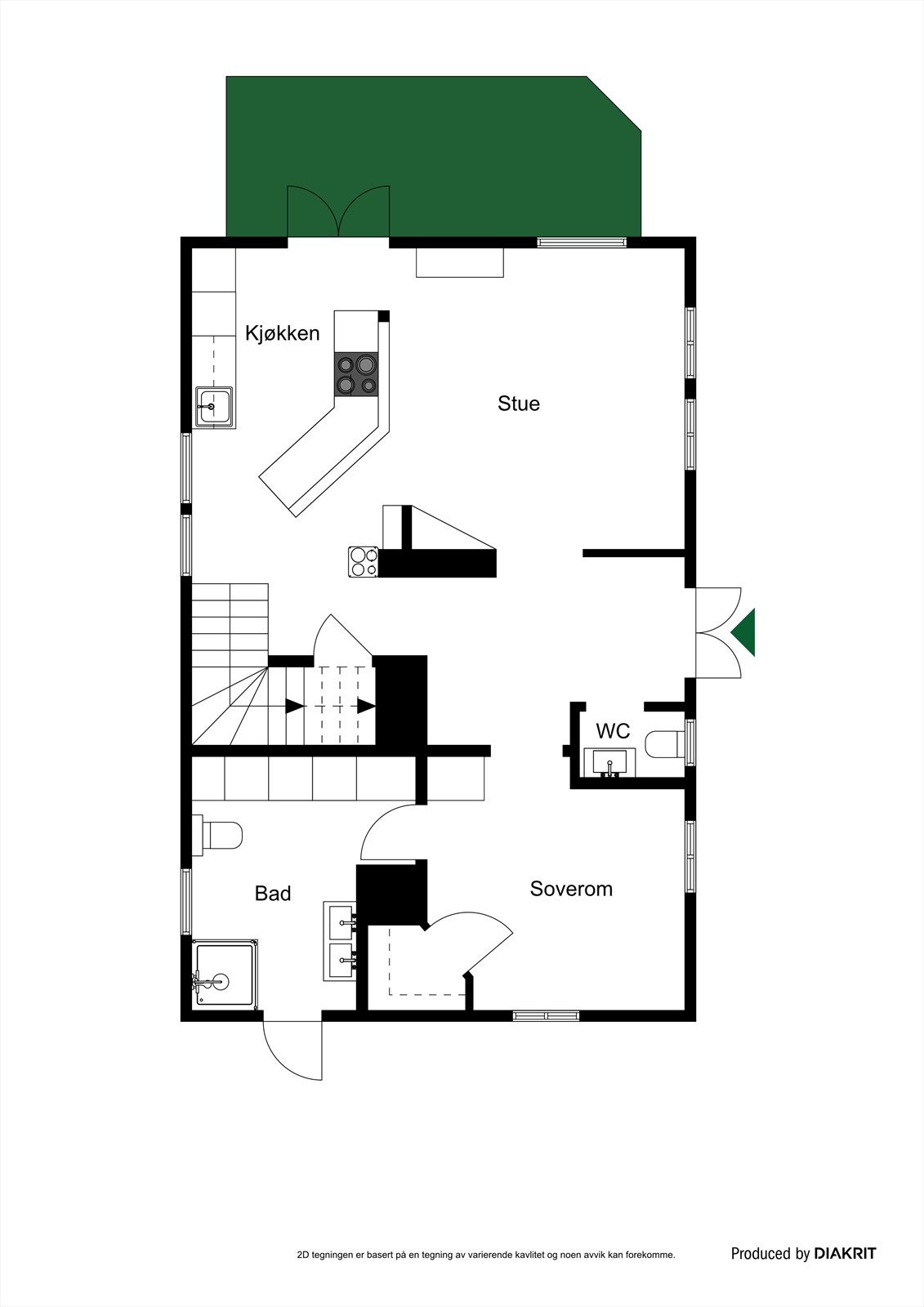 Plantegning 1.etasje Galleribilde