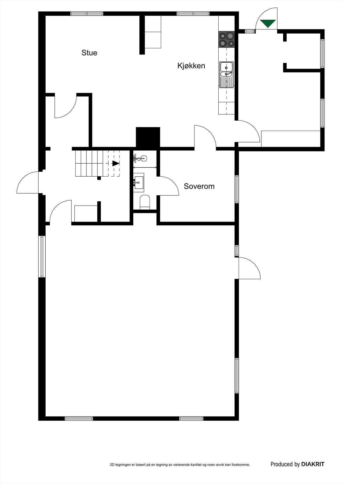 Plantegning anneks og verksted. Galleribilde