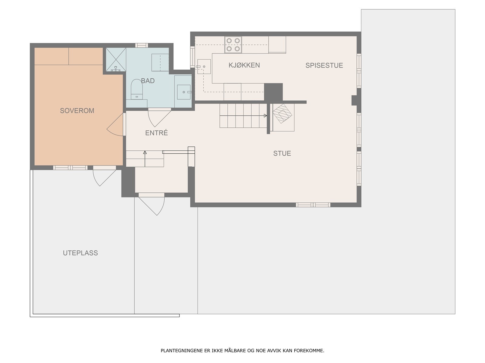 Plantegning 1. etg Galleribilde