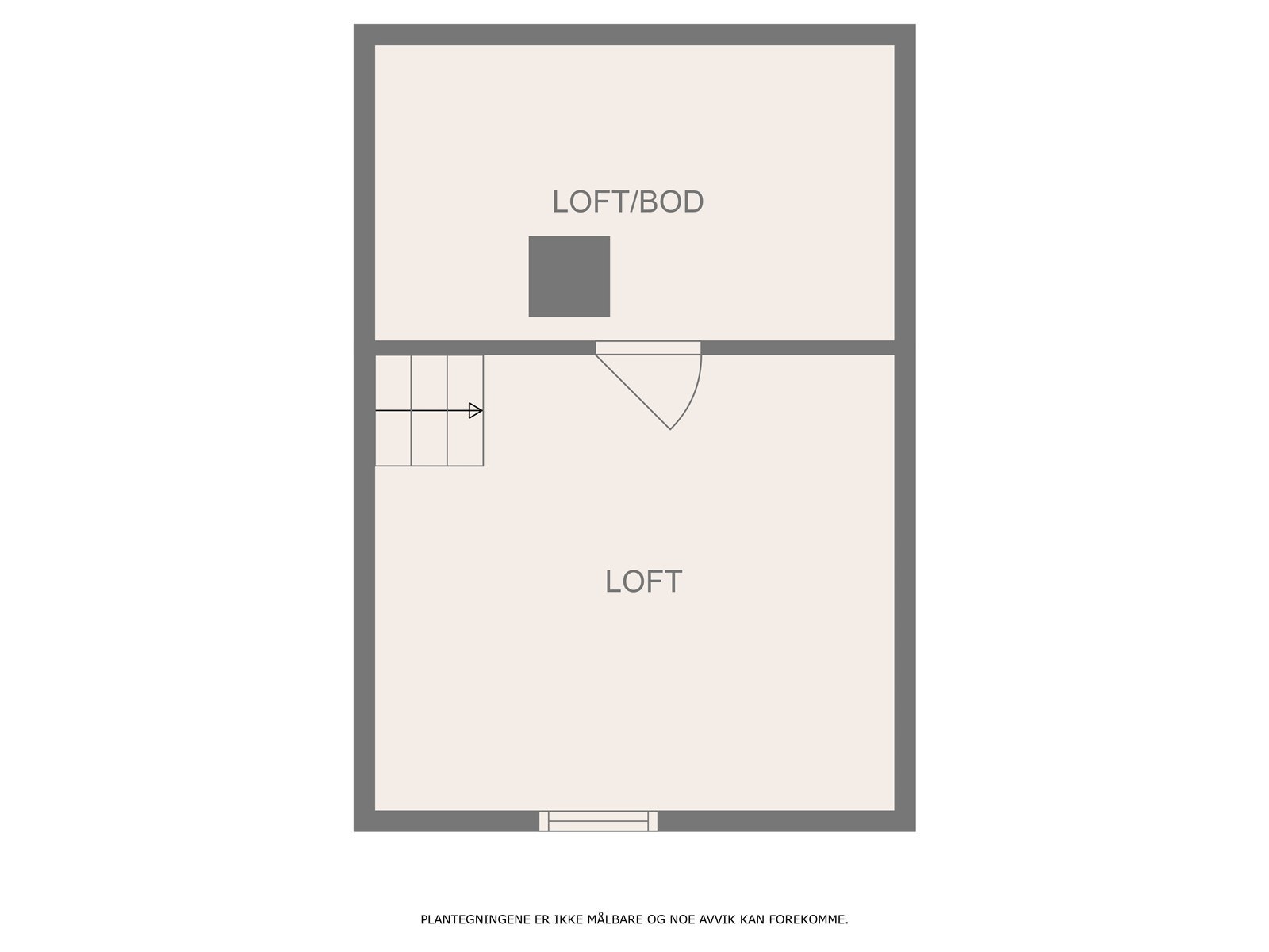 Plantegning loftsetasje Galleribilde