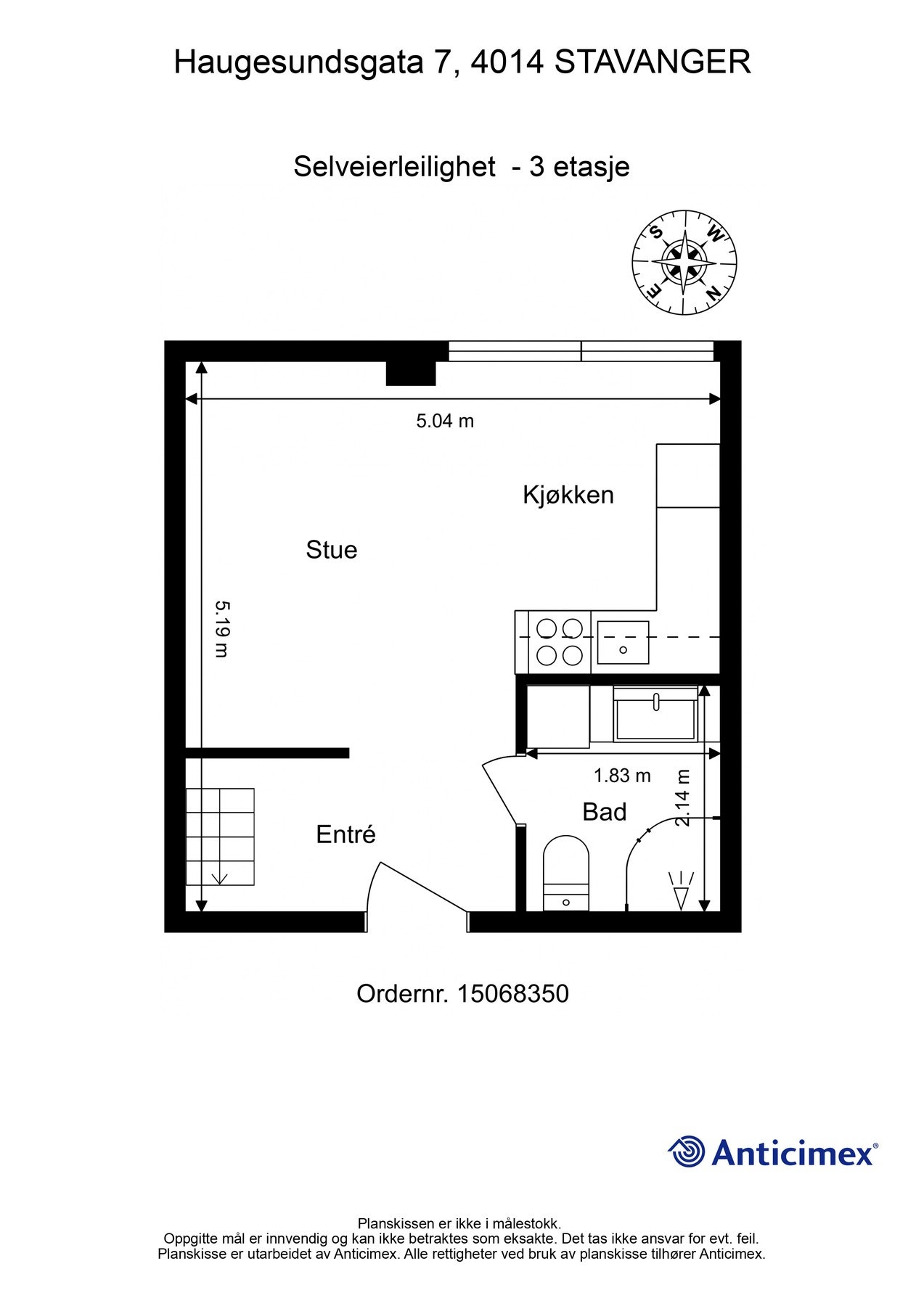 Plantegning hovedetasje Galleribilde