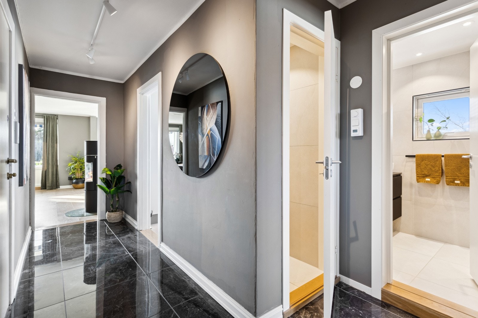 Separat toalettrom tilknyttet entreen. Galleribilde