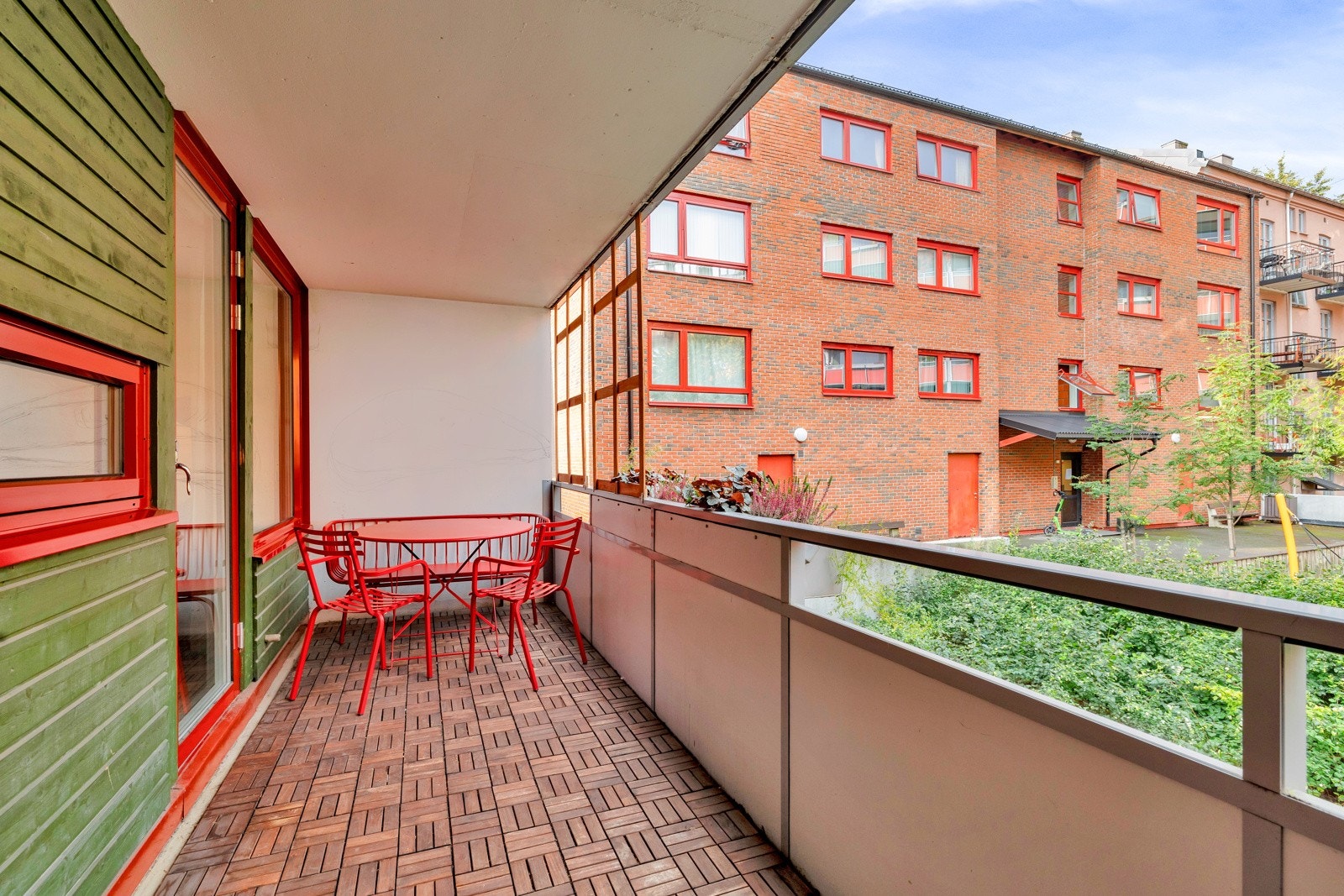 Leiligheten har en fantastisk balkong på hele 10 kvm Galleribilde