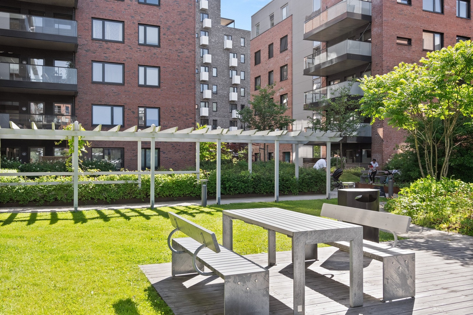 Flott opparbeidet uteareal. Galleribilde