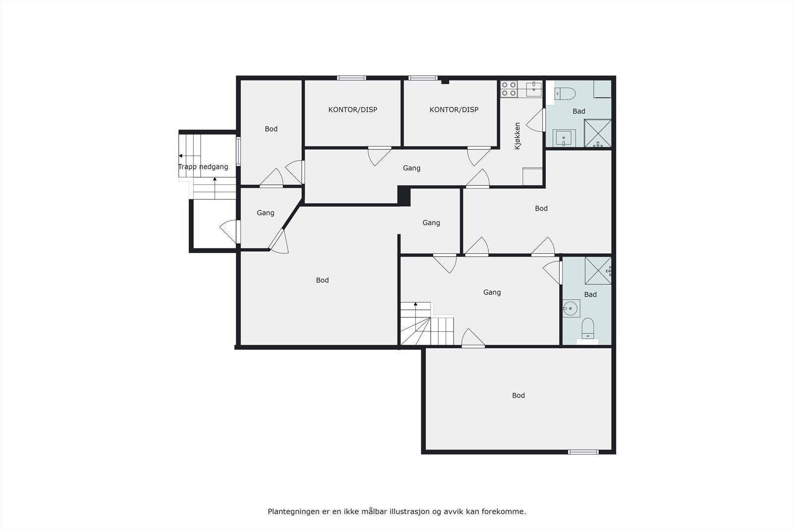 Plantegning Galleribilde