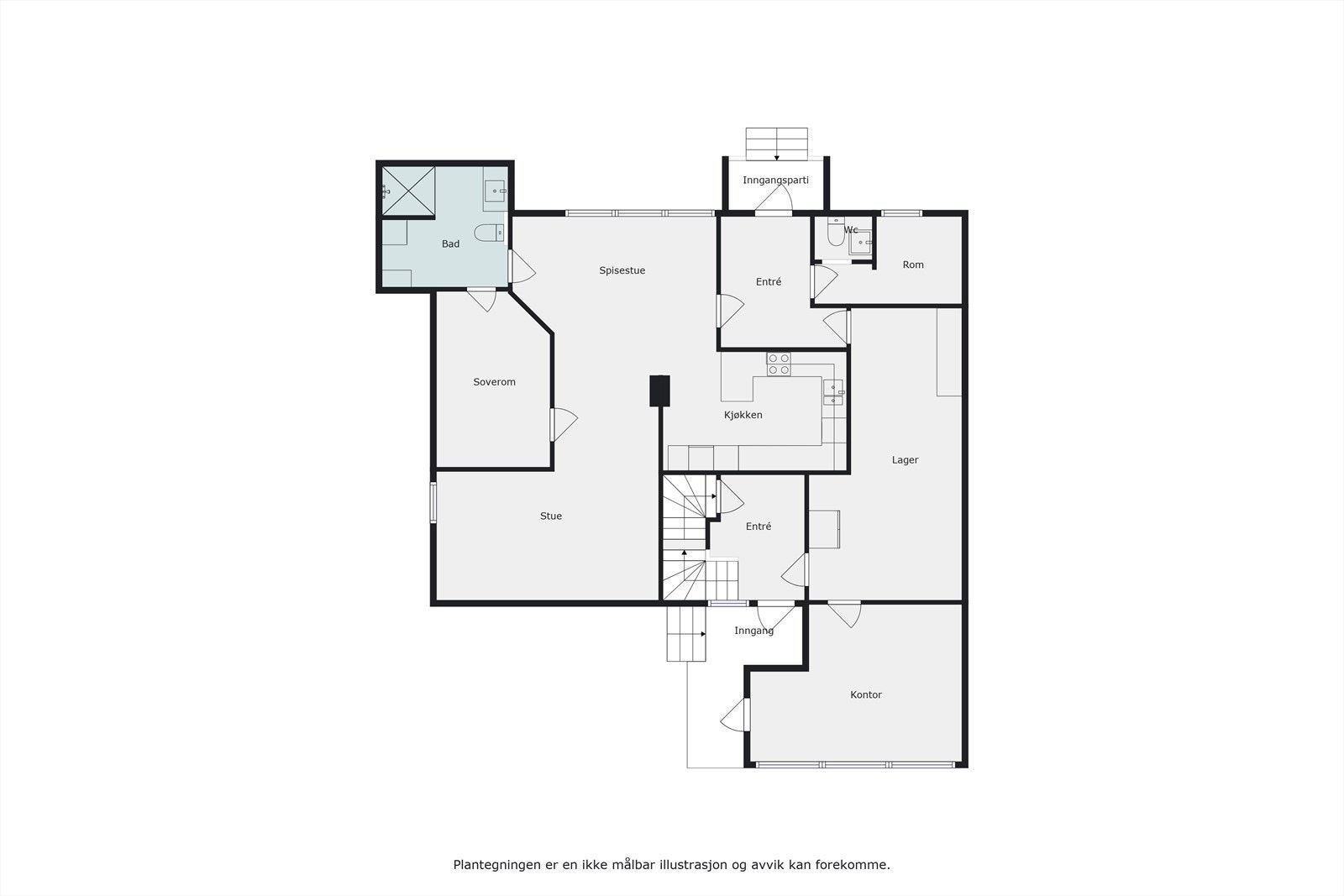 Plantegning Galleribilde