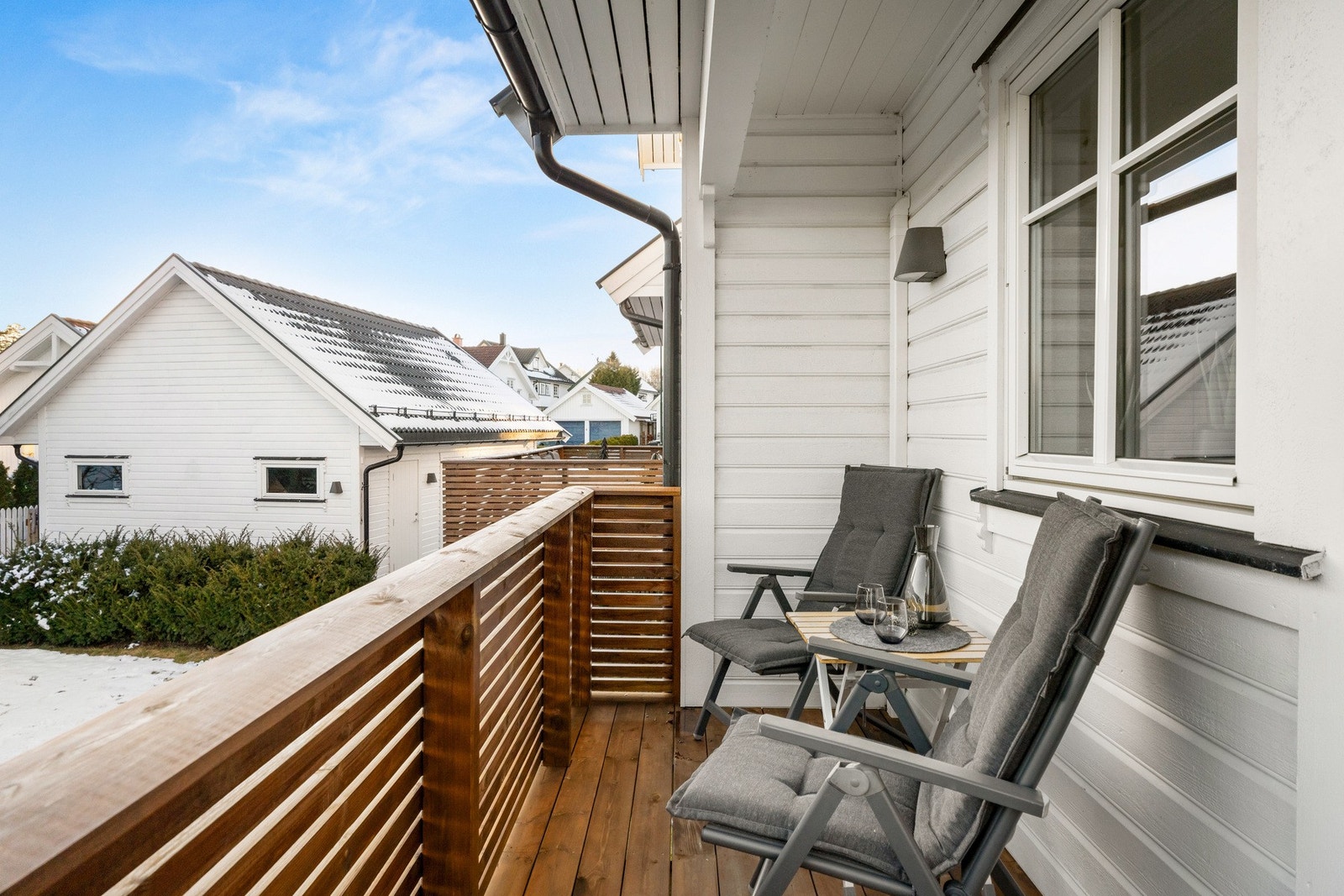 Balkongen er på 5 kvadrat, og er også sydvendt. Galleribilde