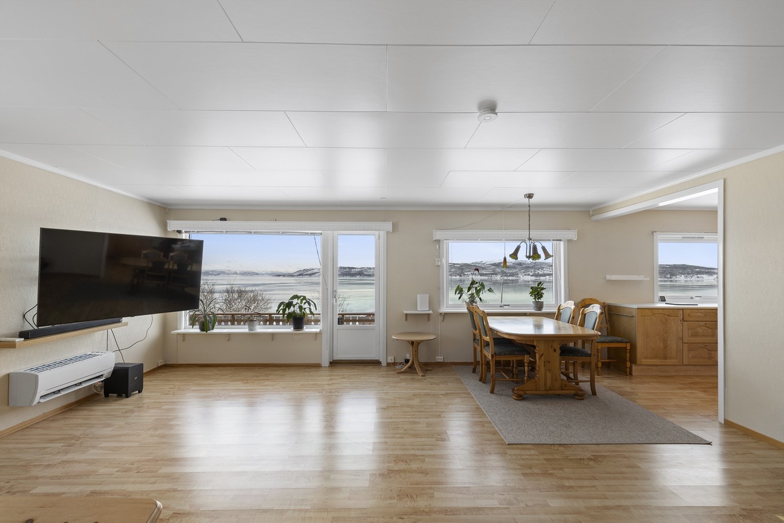 En nydelig utsikt fra stuen. Galleribilde