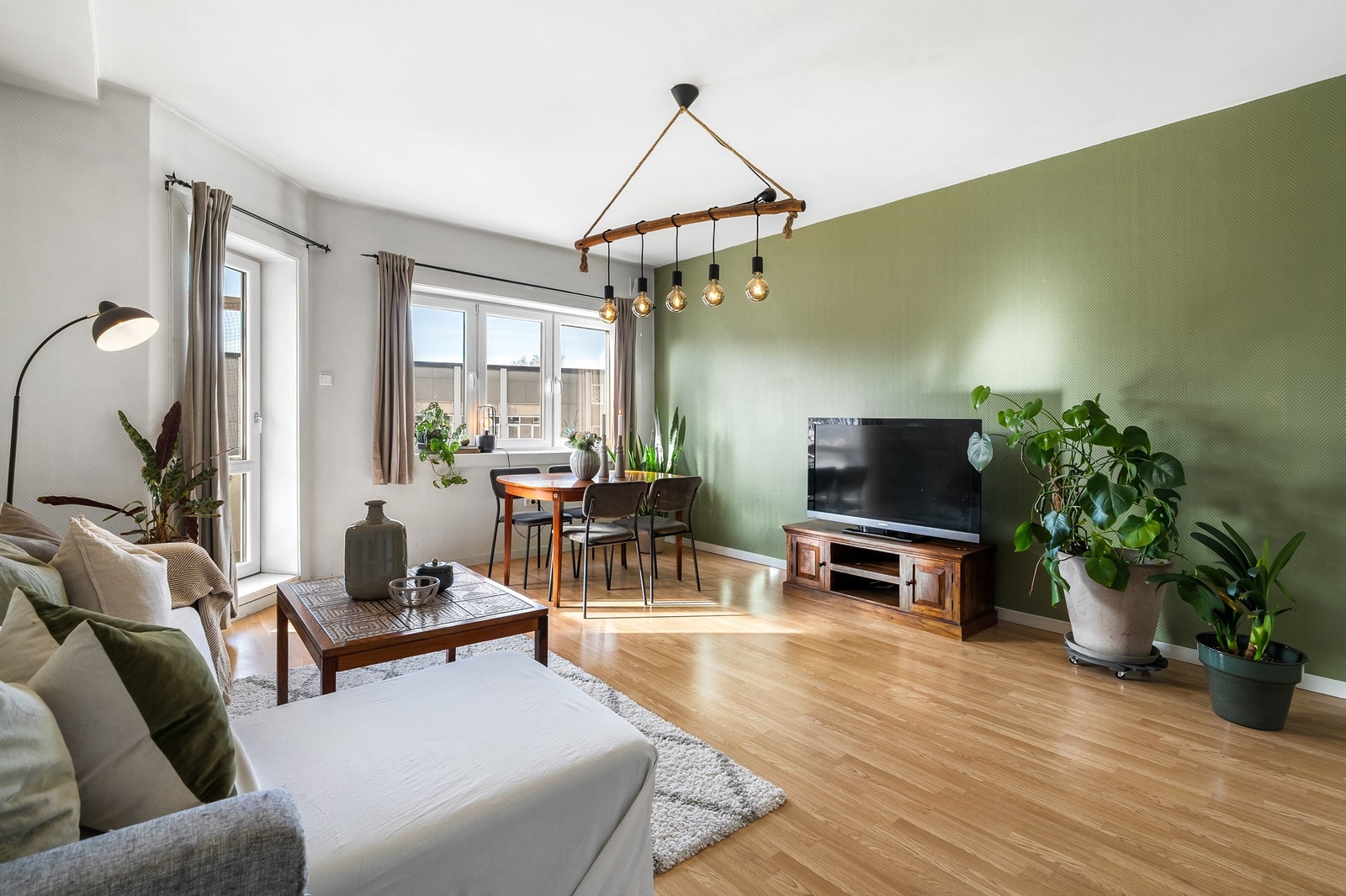 Leiligheten er gjennomgående og har en arealeffektiv og praktisk planløsning Galleribilde