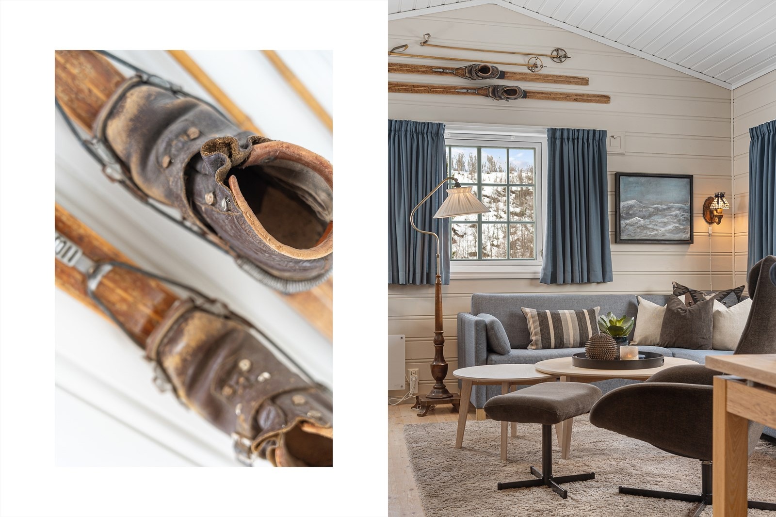 Mønet tak skaper en luftig atmosfære. Galleribilde