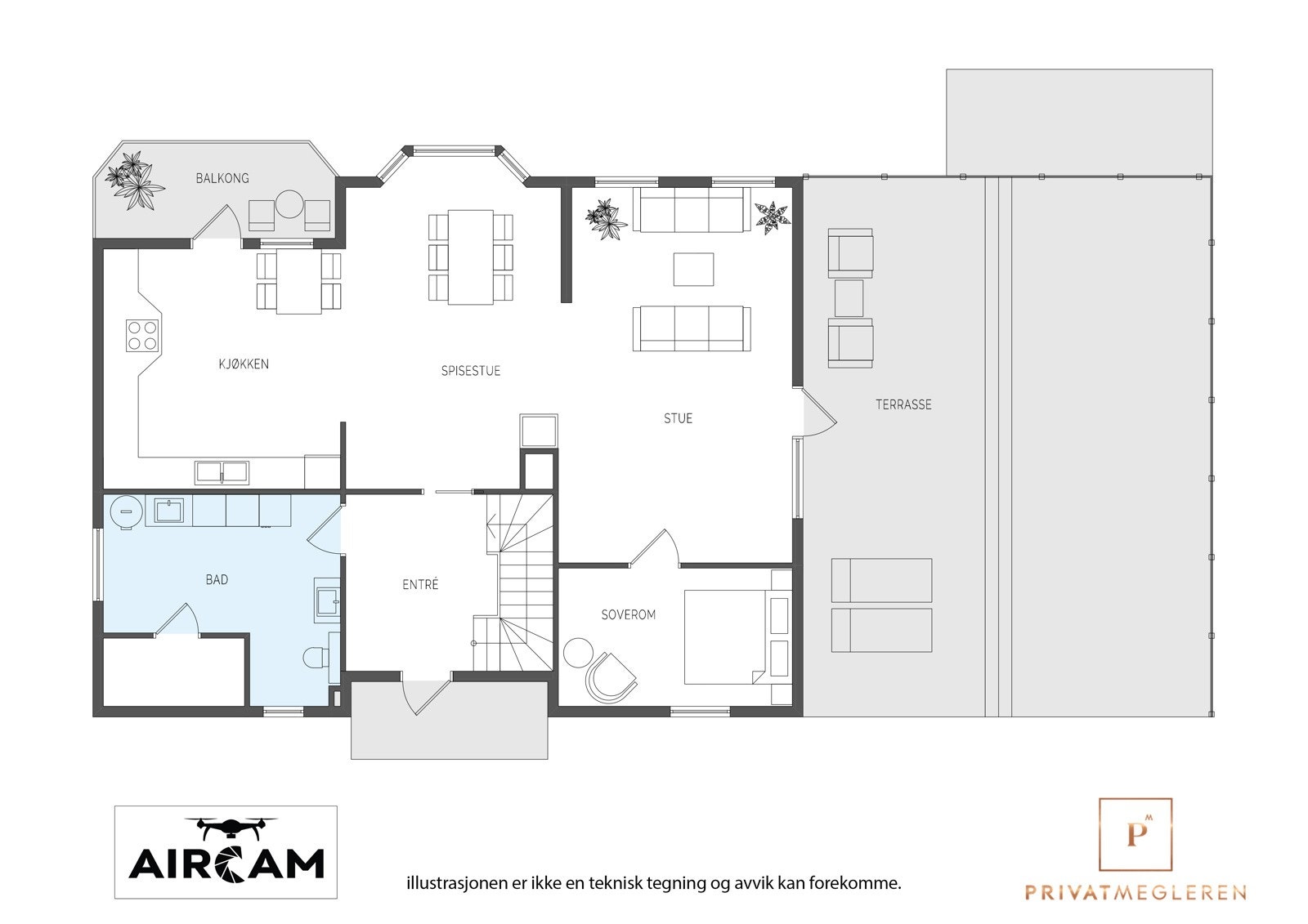 Plantegning 1. etasje. Galleribilde
