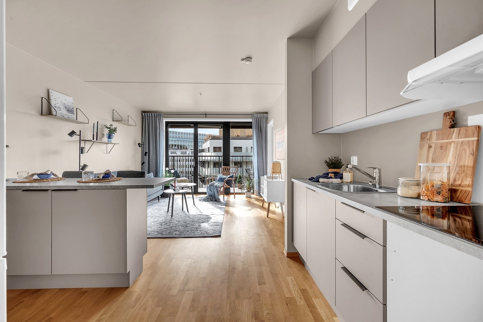 Det er avtrekk over kokeplass. Galleribilde