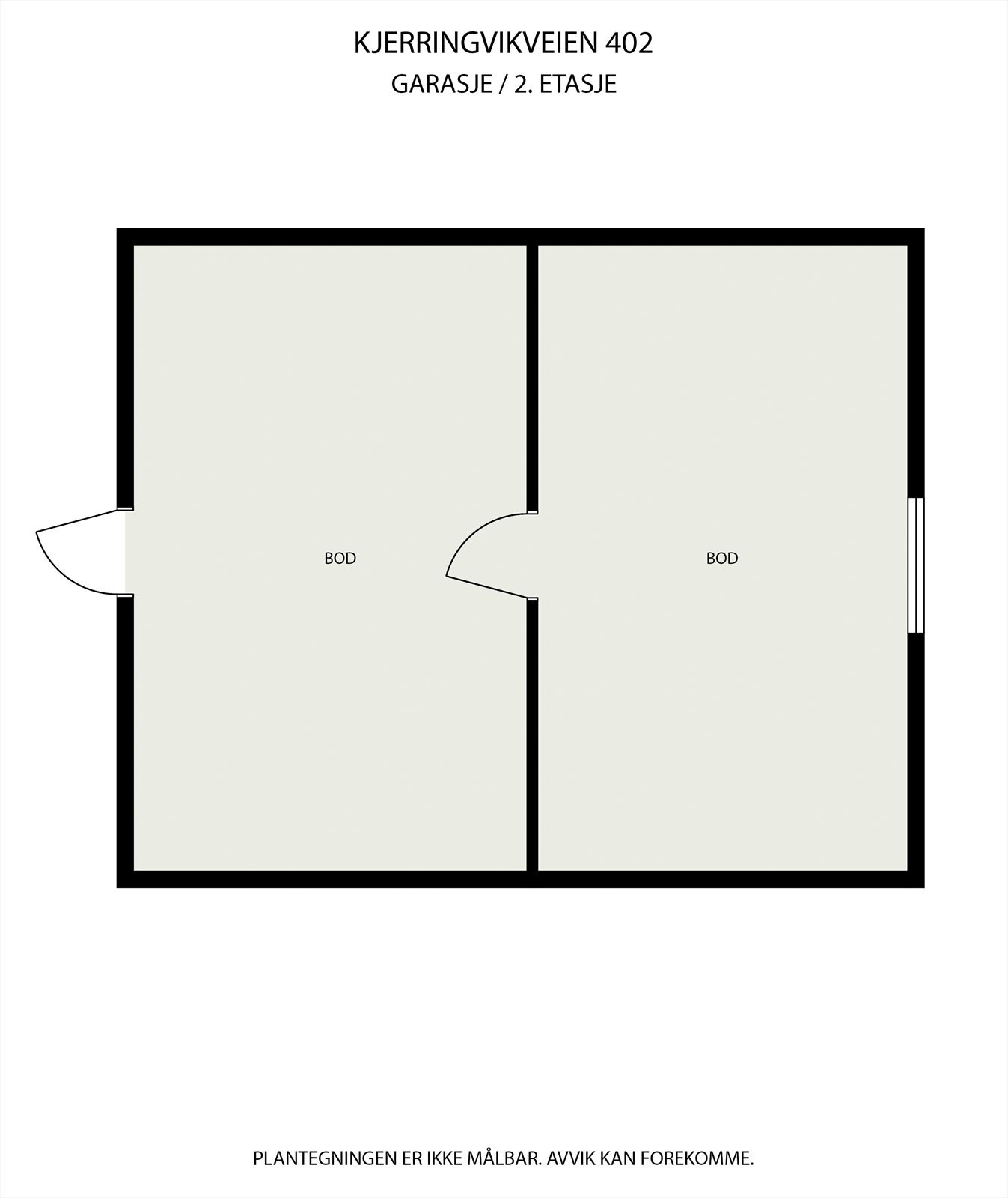 PlantegningGARASJE2ETG Galleribilde