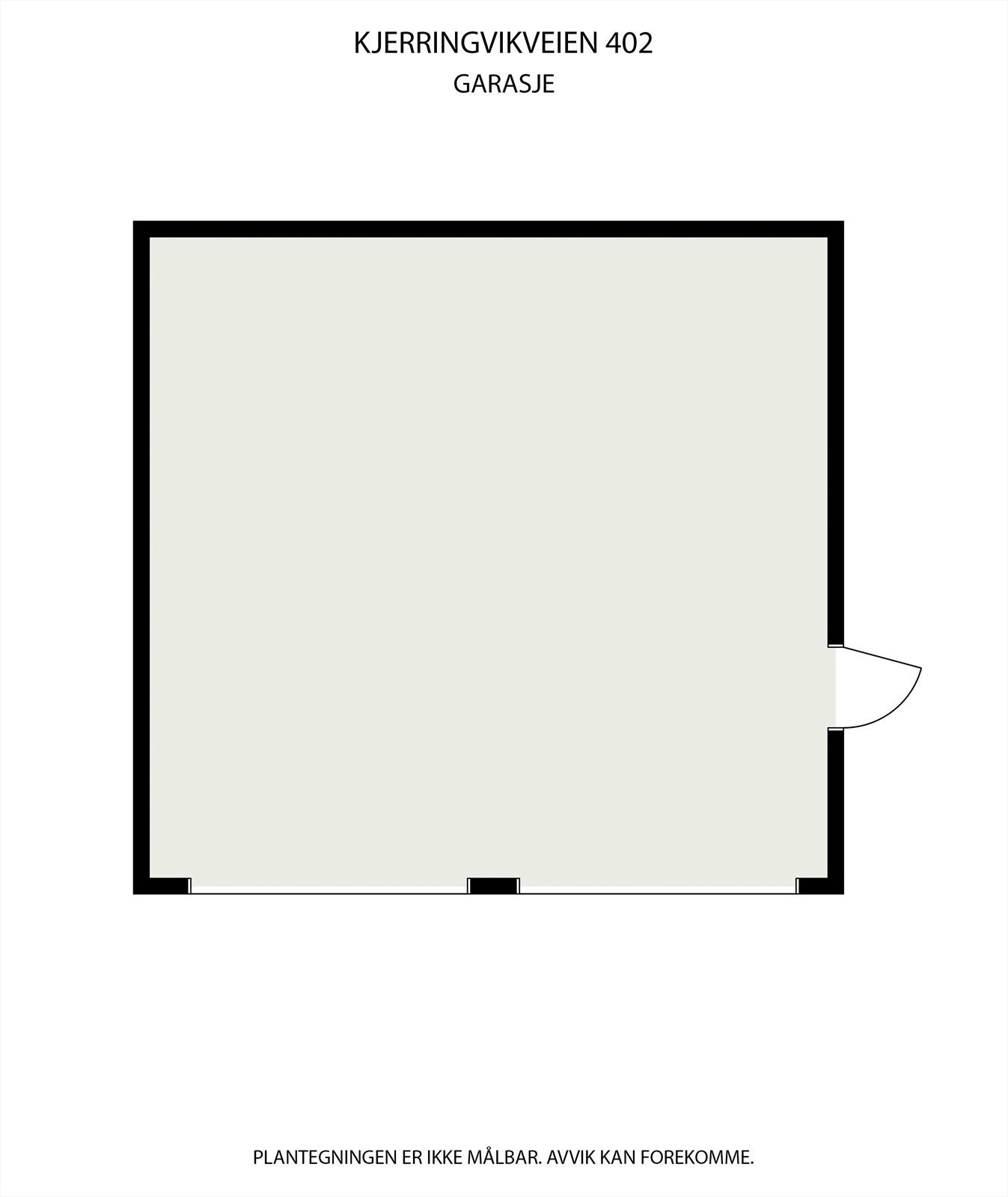 PlantegningGARASJE Galleribilde