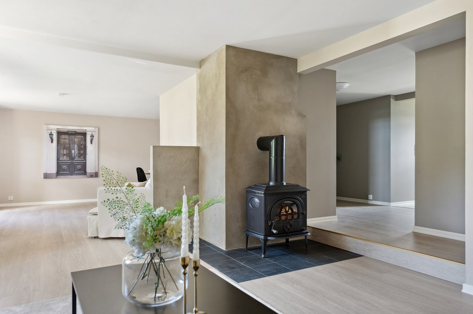 Stemningsfull vdovn i stue. Galleribilde