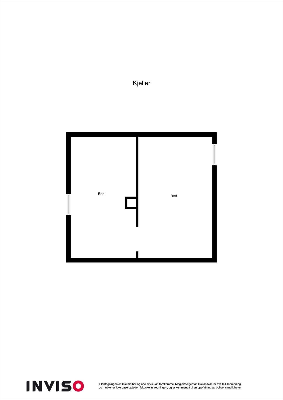 Plantegning kjeller. Galleribilde
