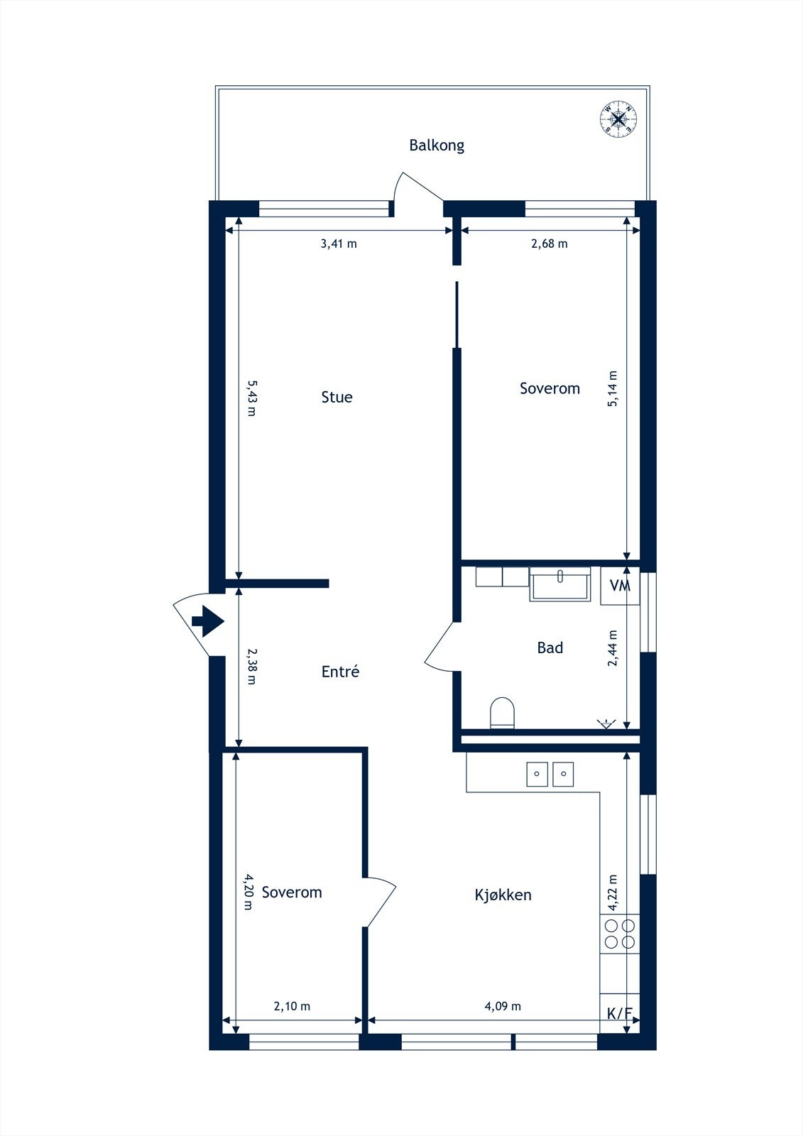 Plantegning - 2. Etasje. Galleribilde