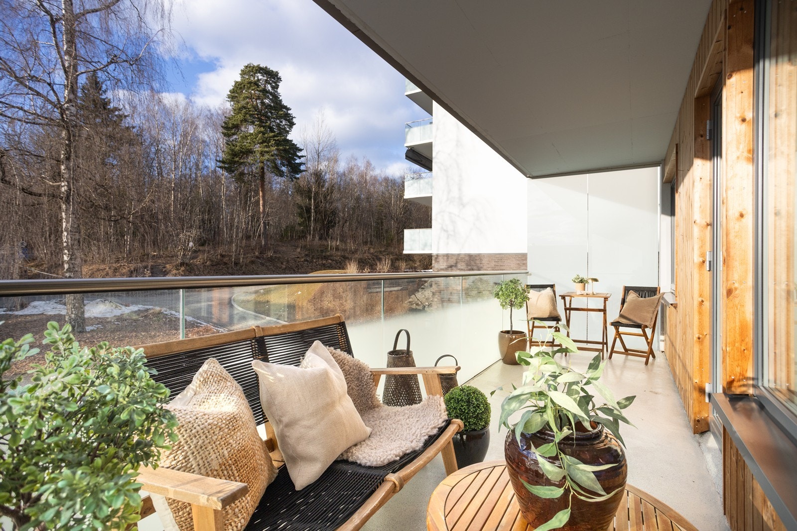 Her er det god plass til utemøblement. Galleribilde