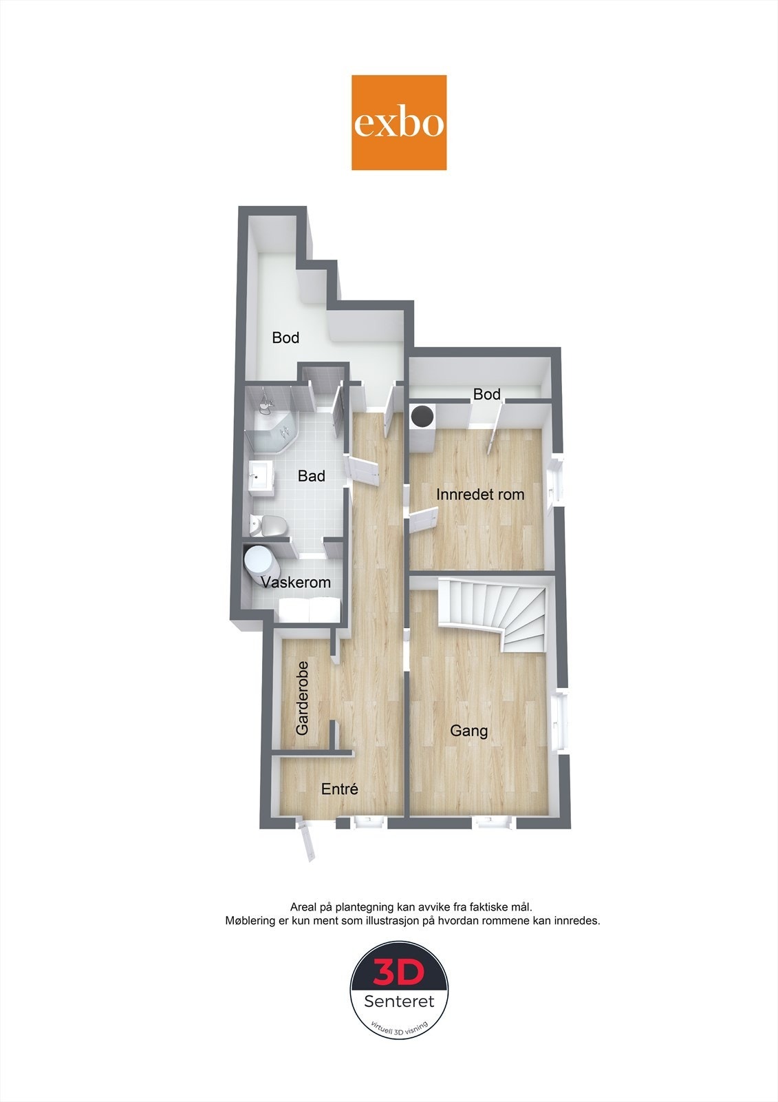 Plantegning underetasje. Galleribilde